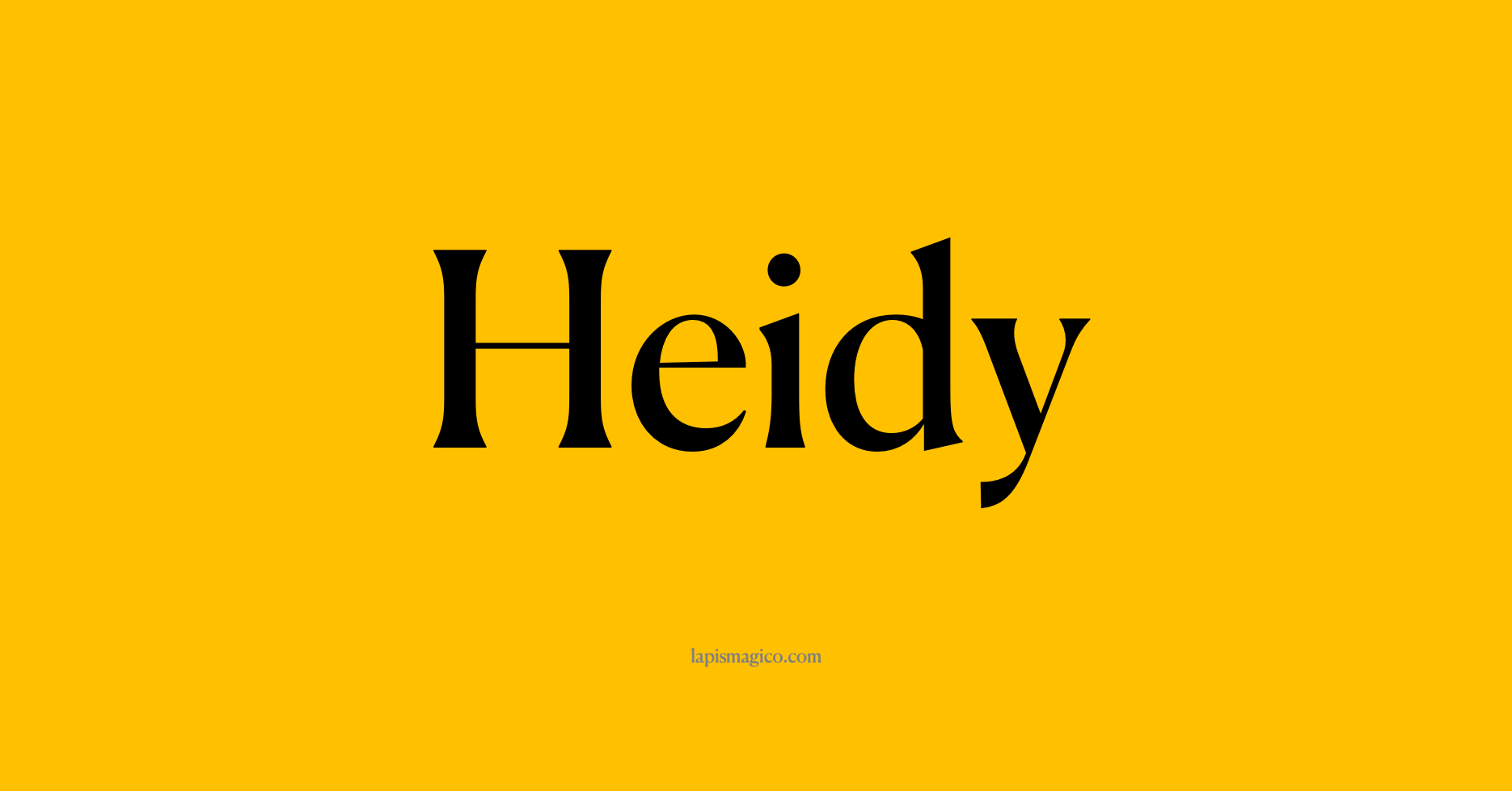 Nome Heidy