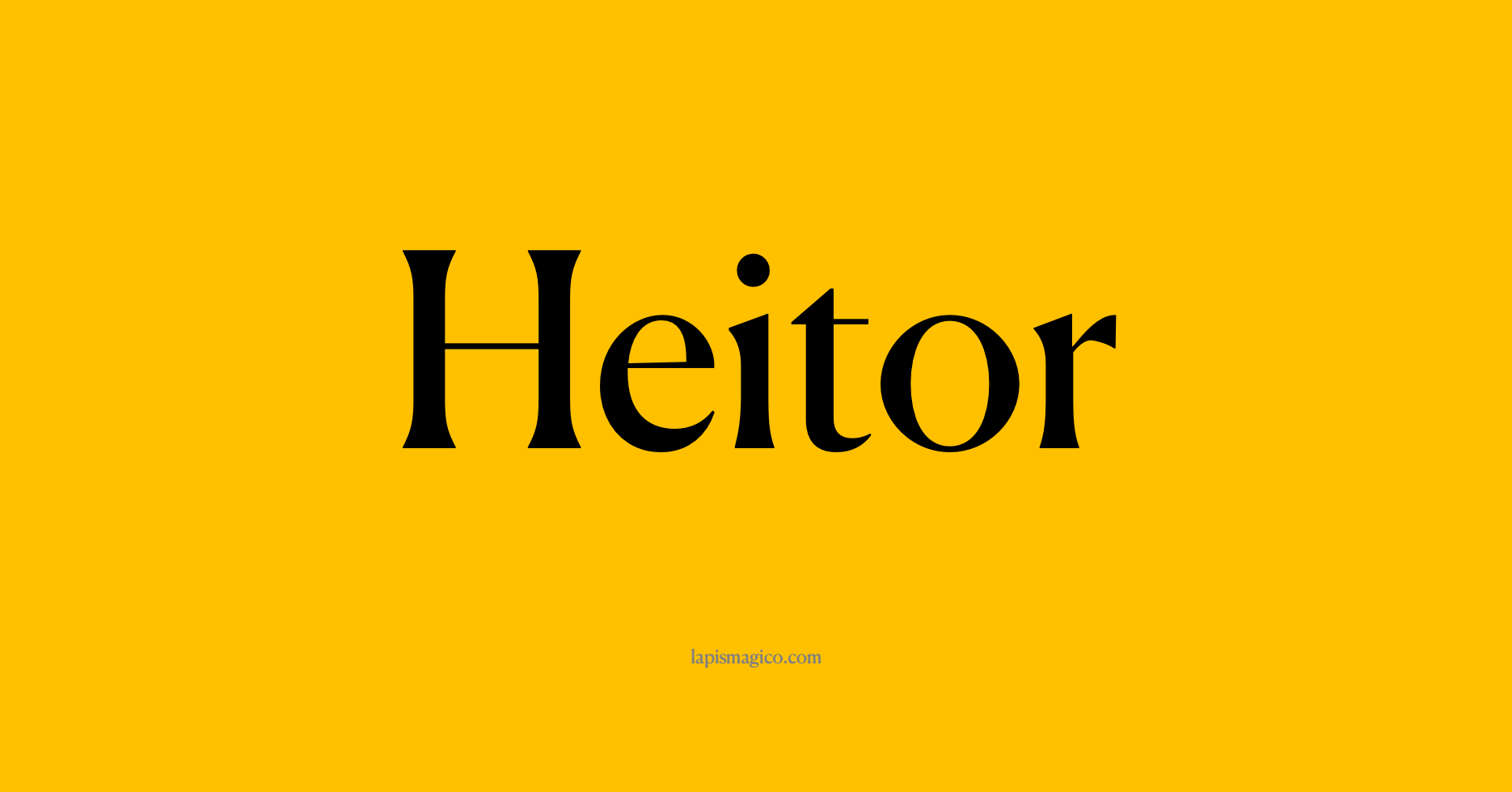 Nome Heitor