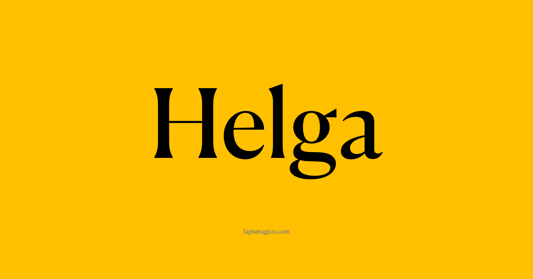 Nome Helga