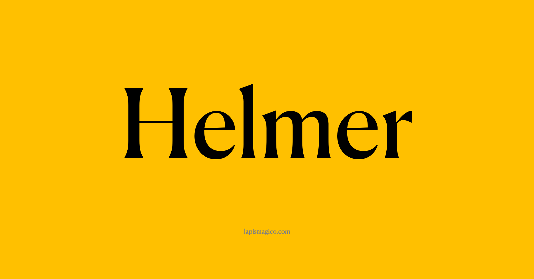 Nome Helmer