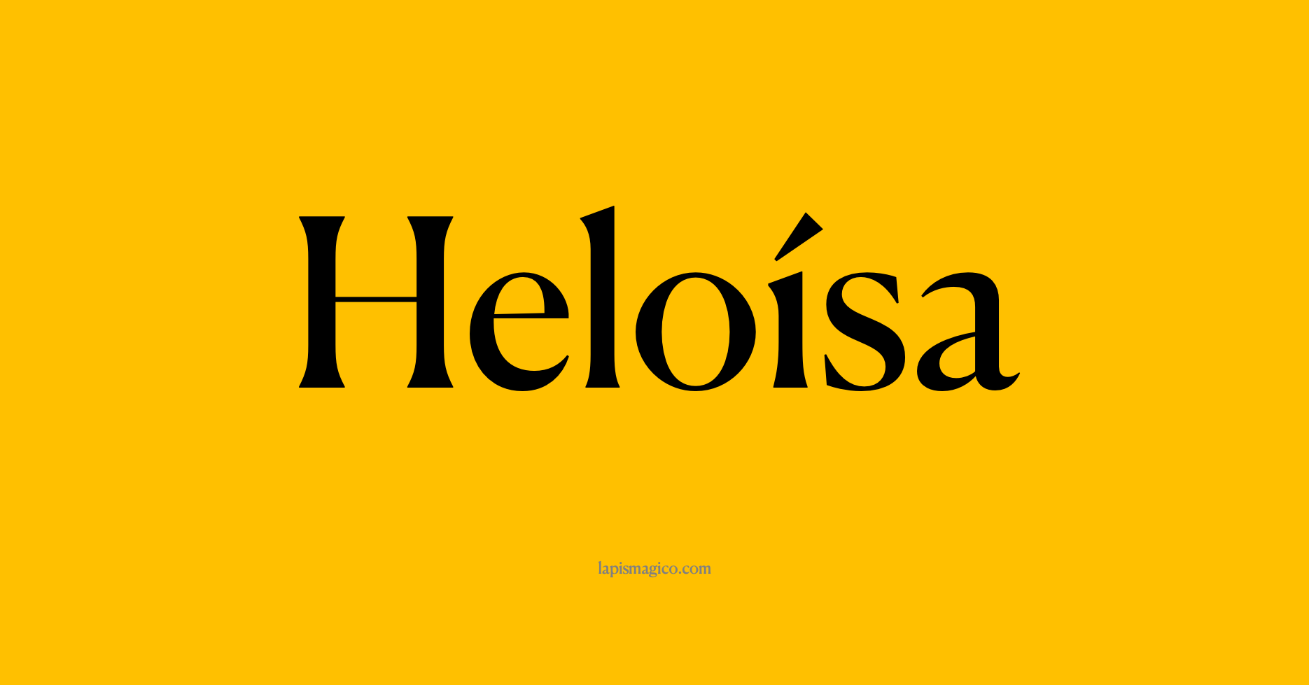 Nome Heloísa
