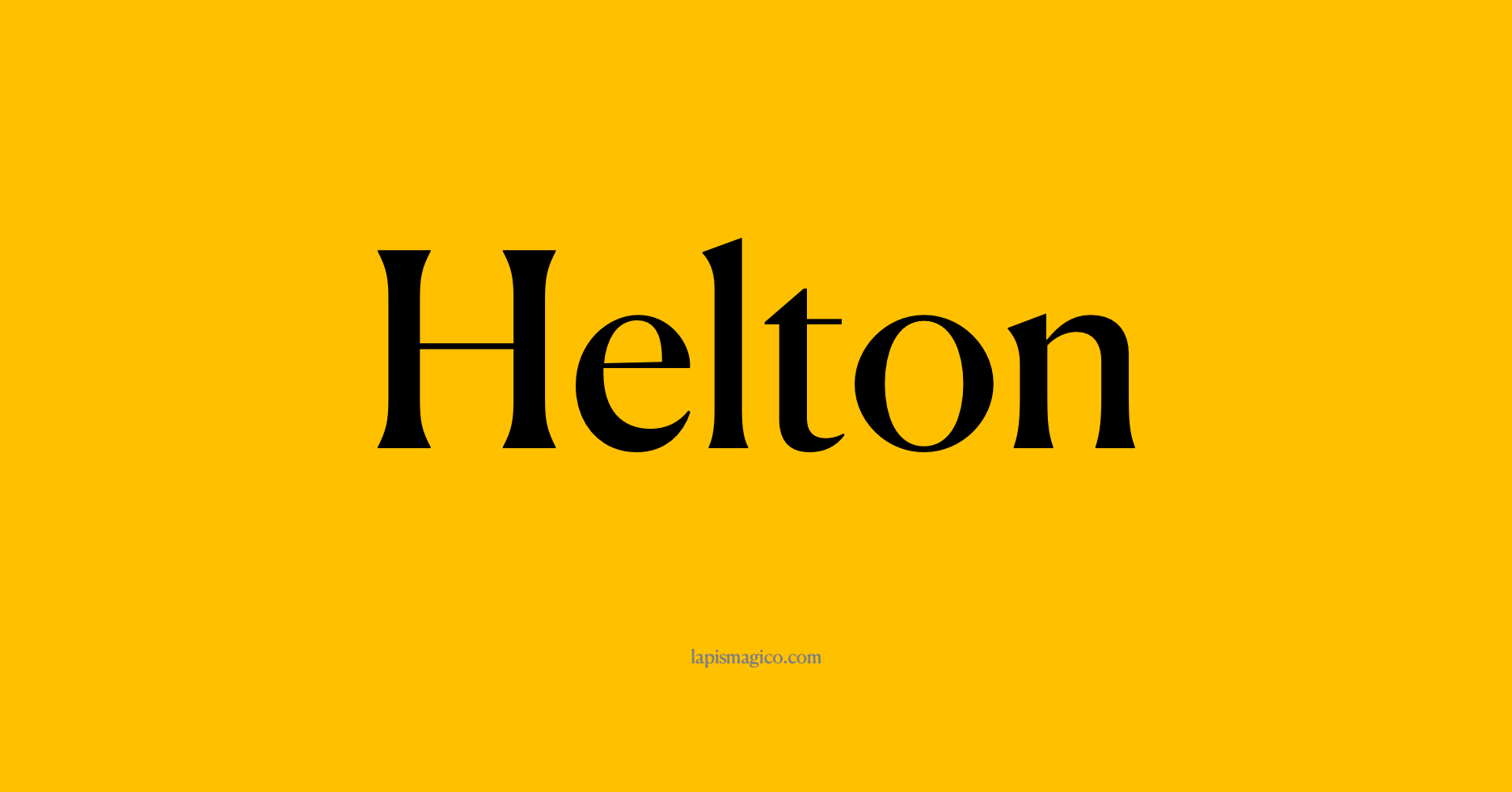 Nome Helton