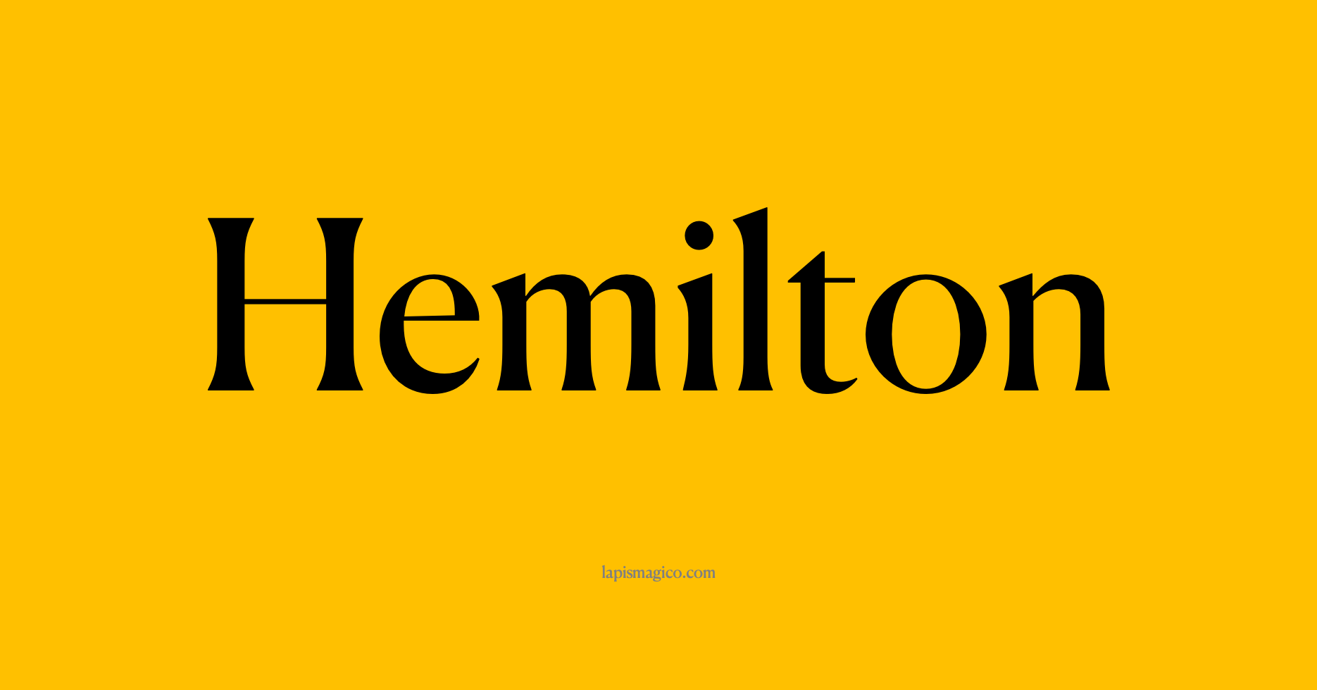 Nome Hemilton