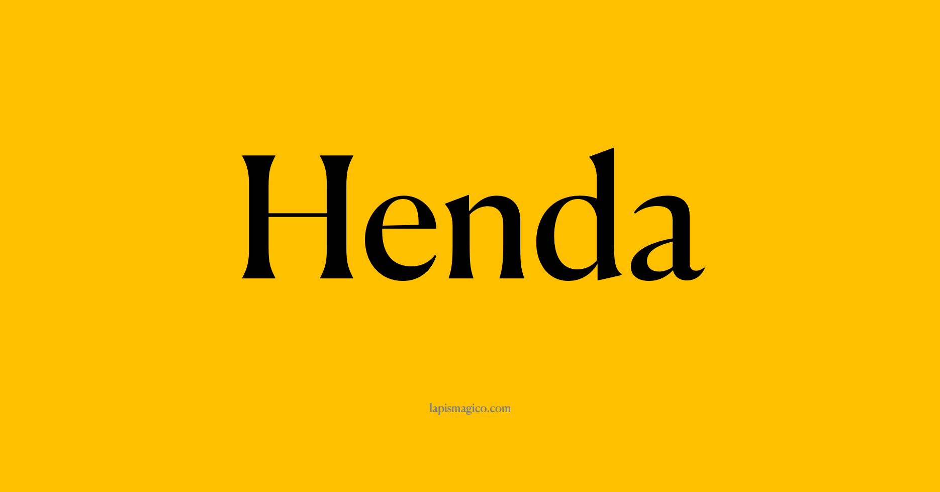 Nome Henda