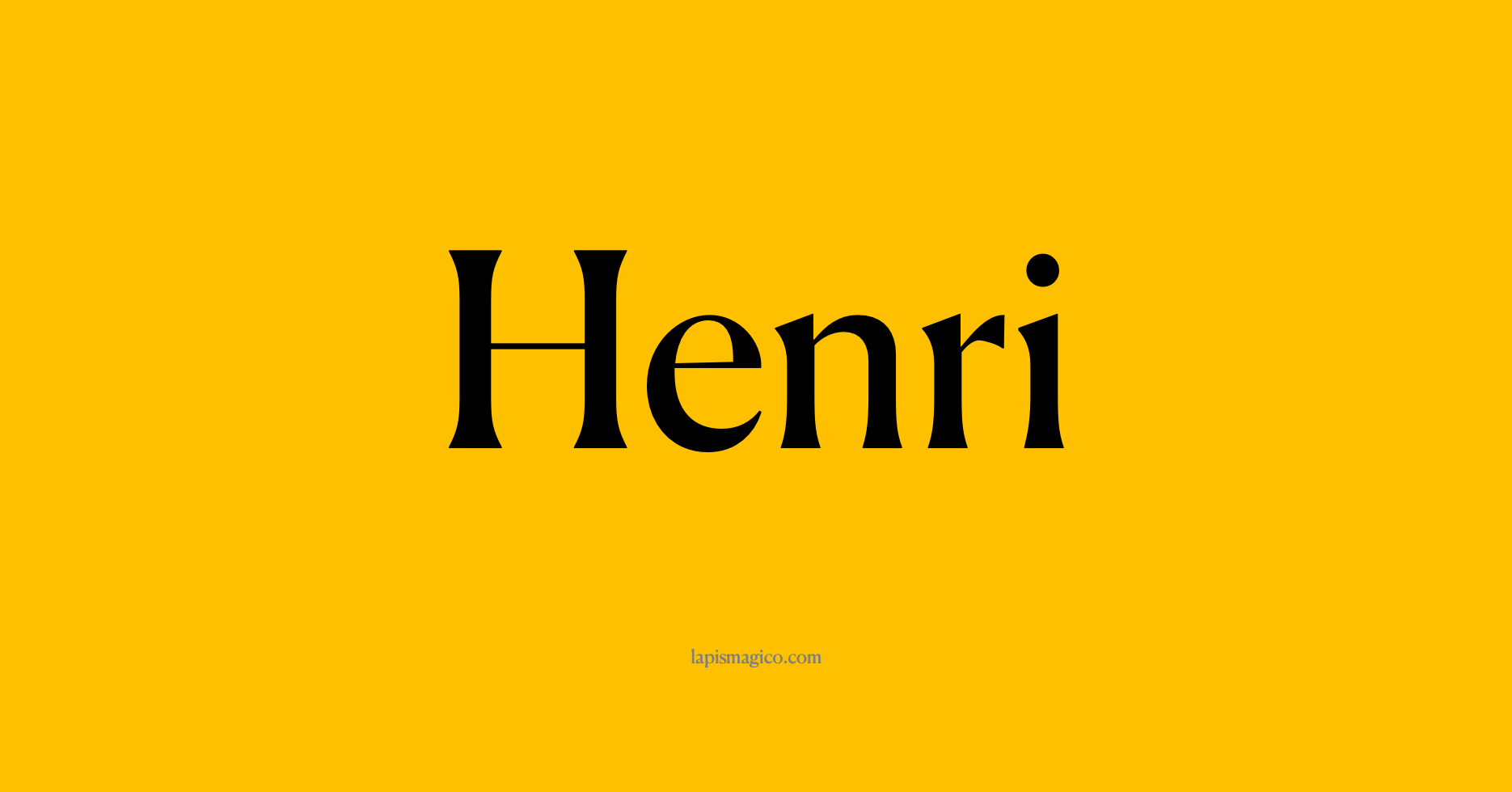 Nome Henri