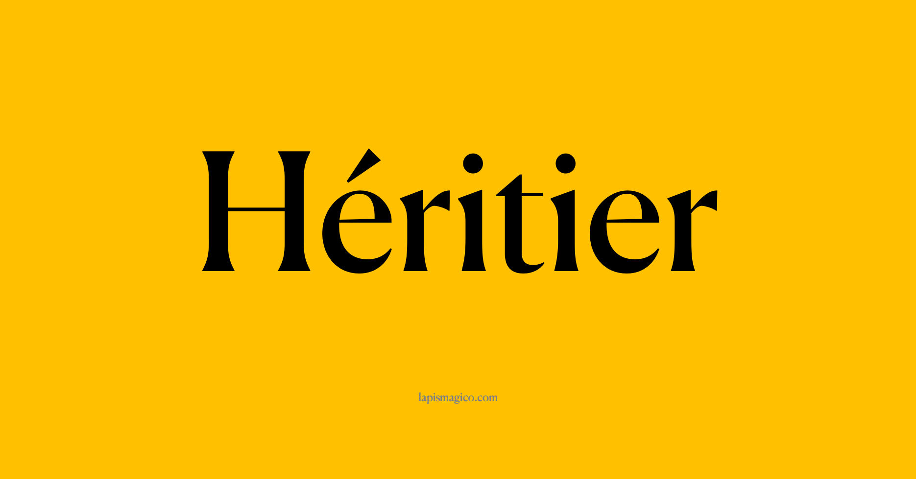 Nome Héritier