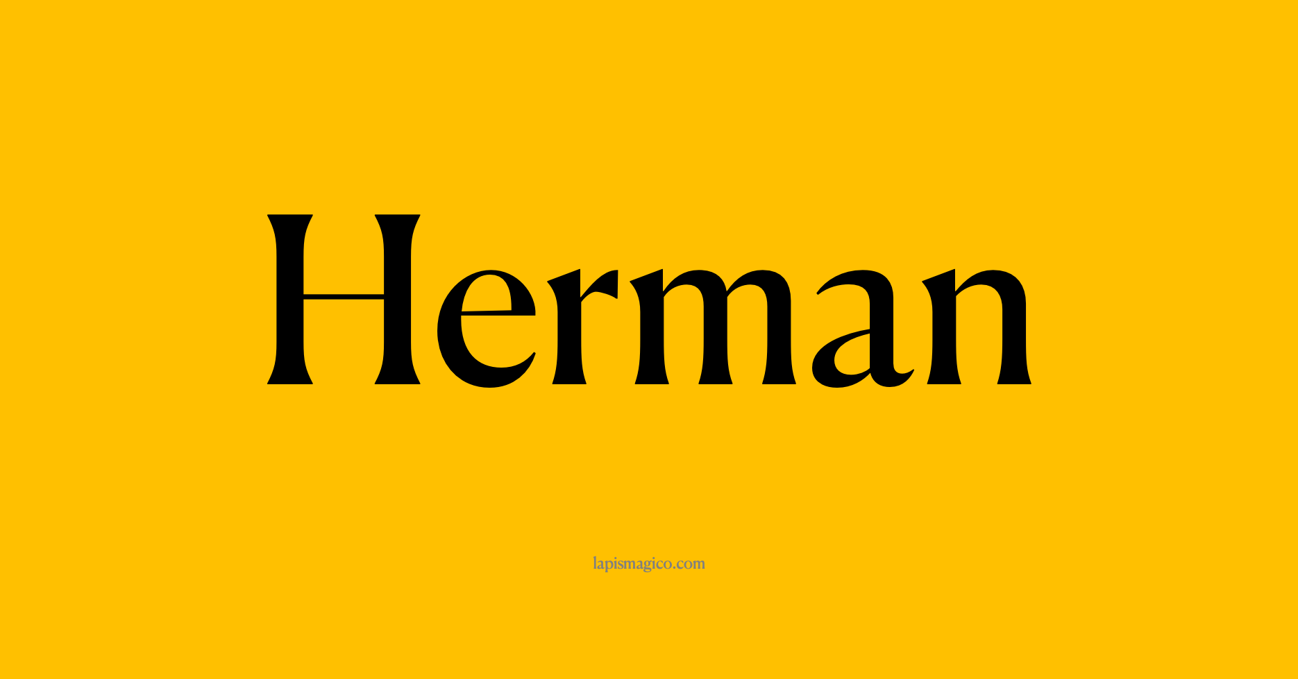 Nome Herman