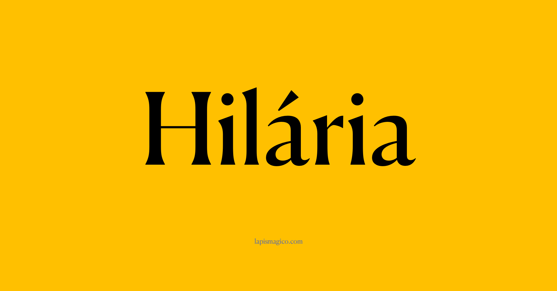 Nome Hilária