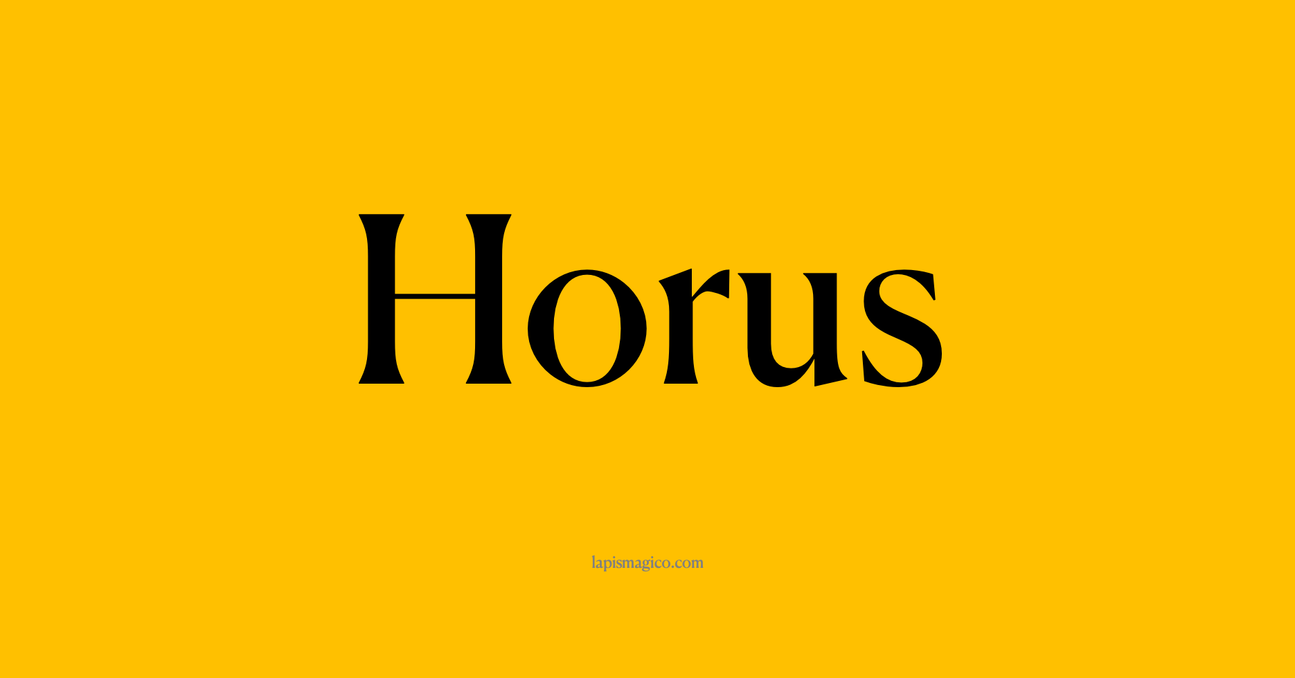 Nome Horus