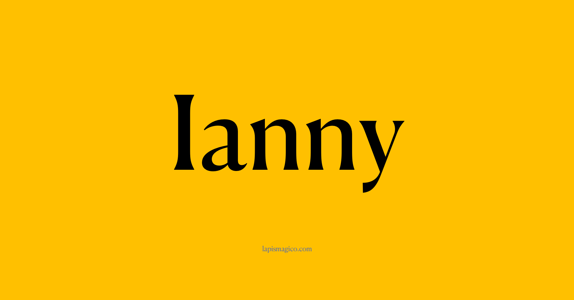 Nome Ianny