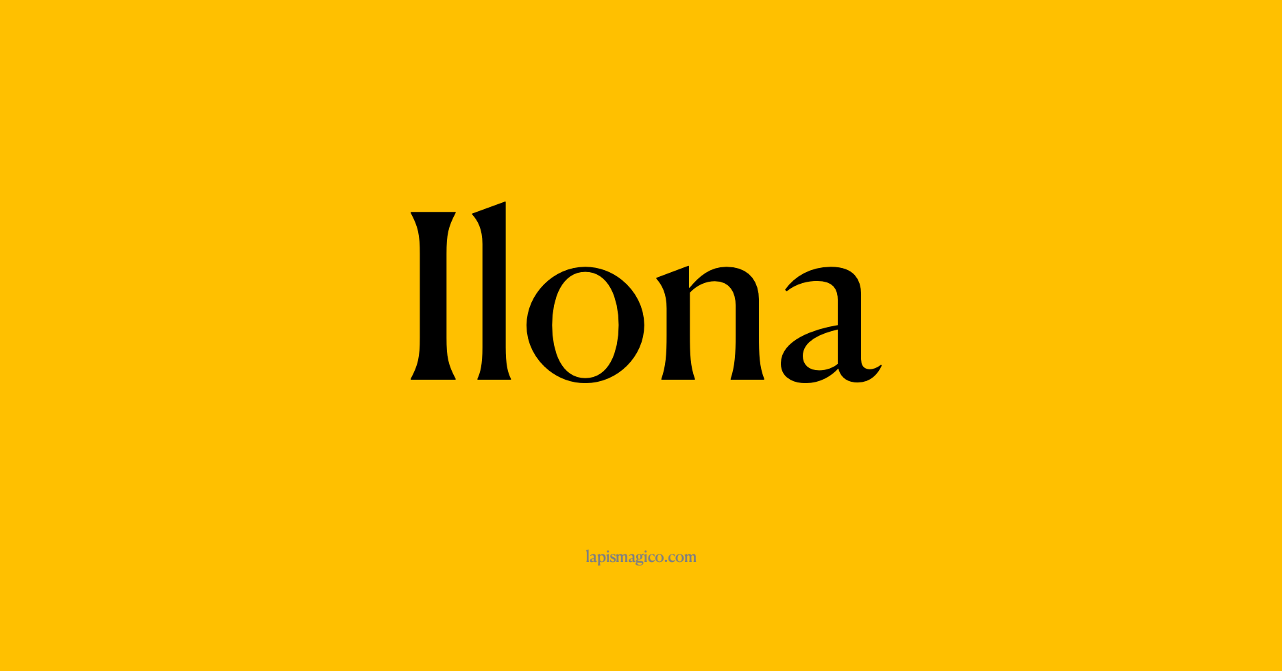 Nome Ilona
