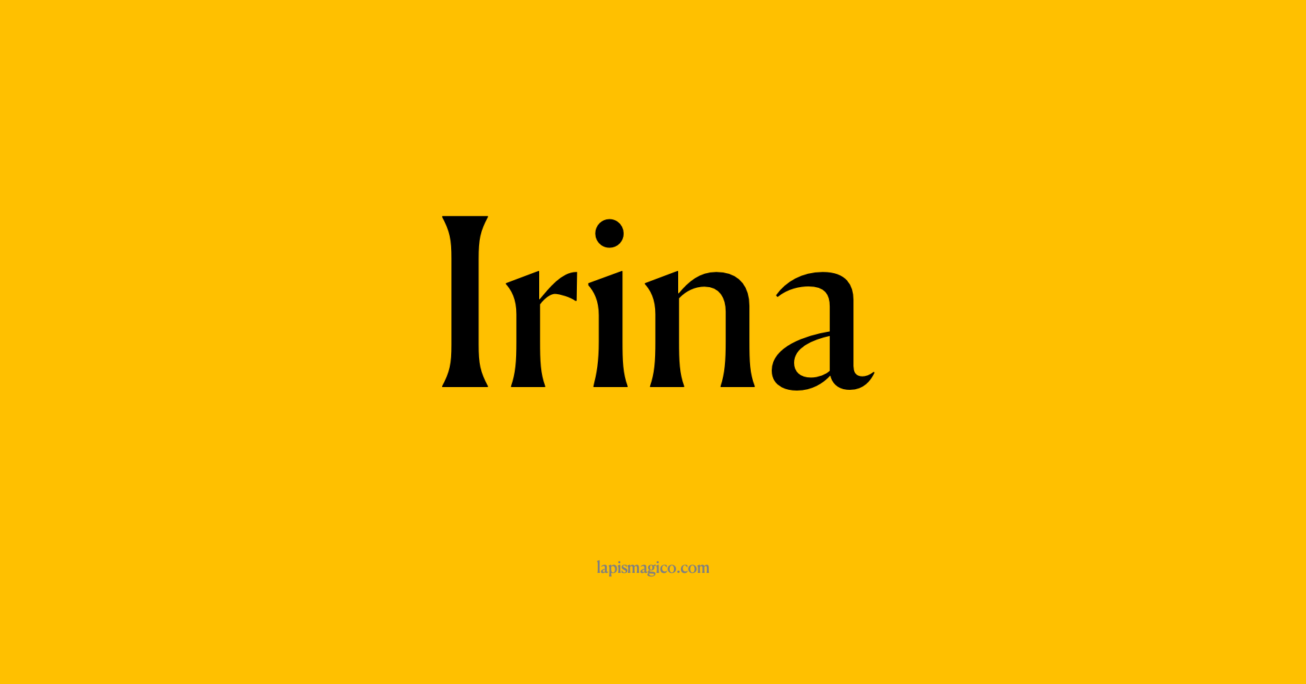 Nome Irina