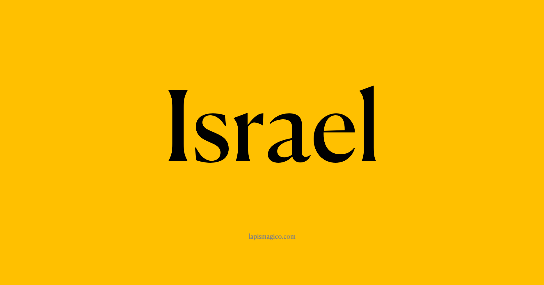 Nome Israel