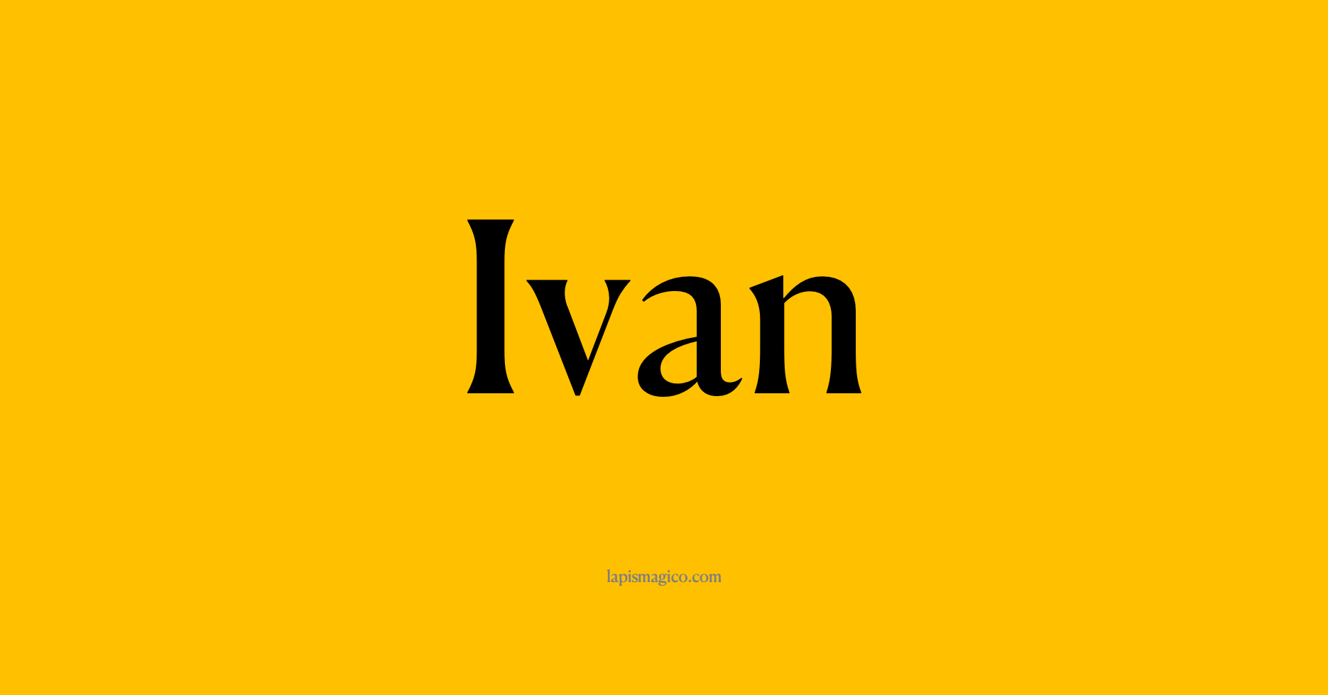 Nome Ivan