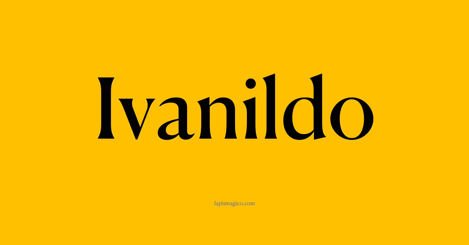 Nome Ivanildo