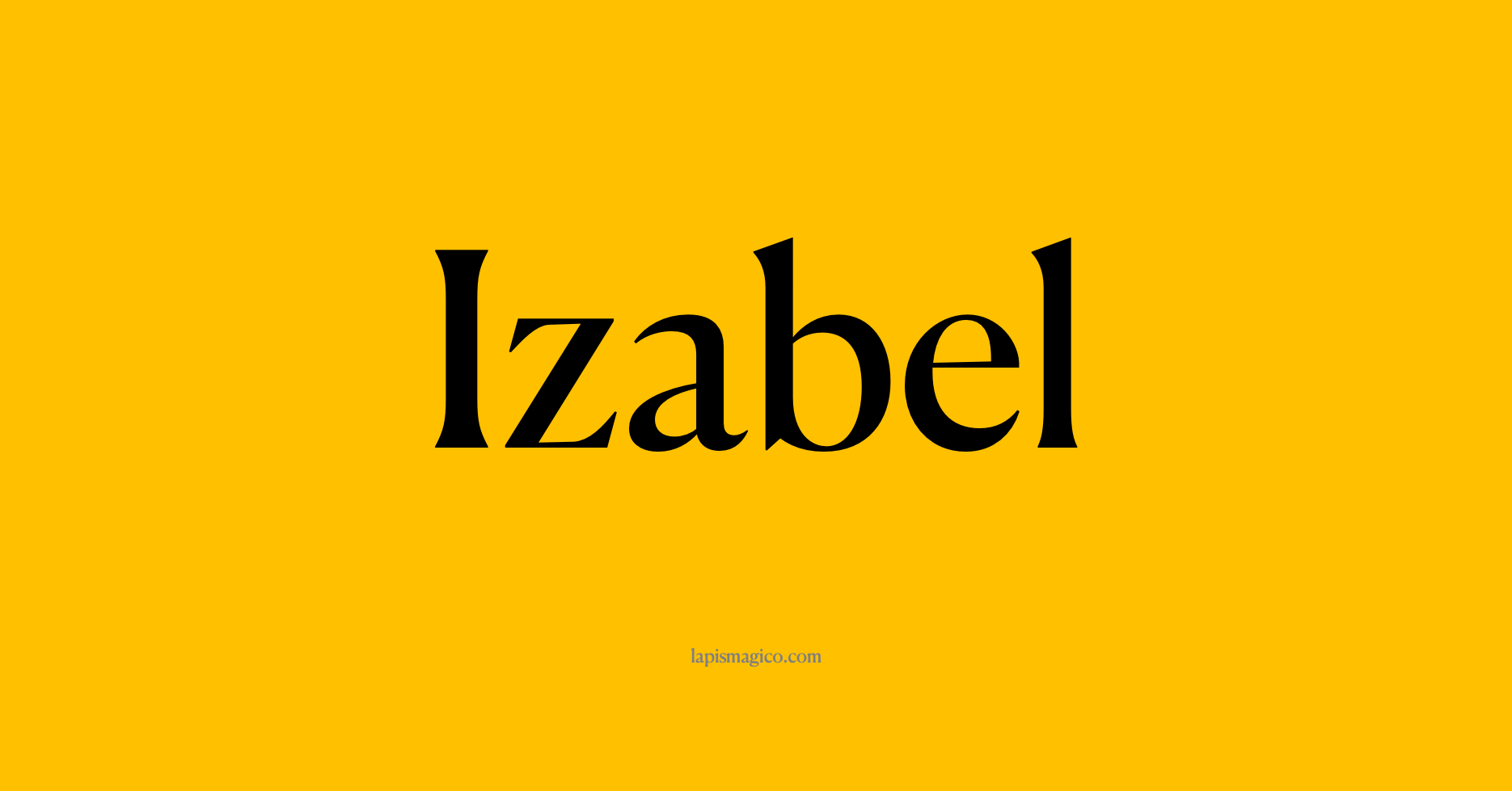 Nome Izabel