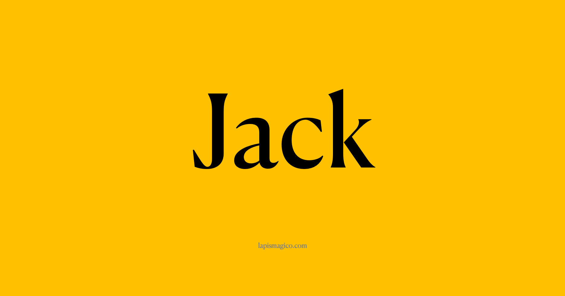 Nome Jack