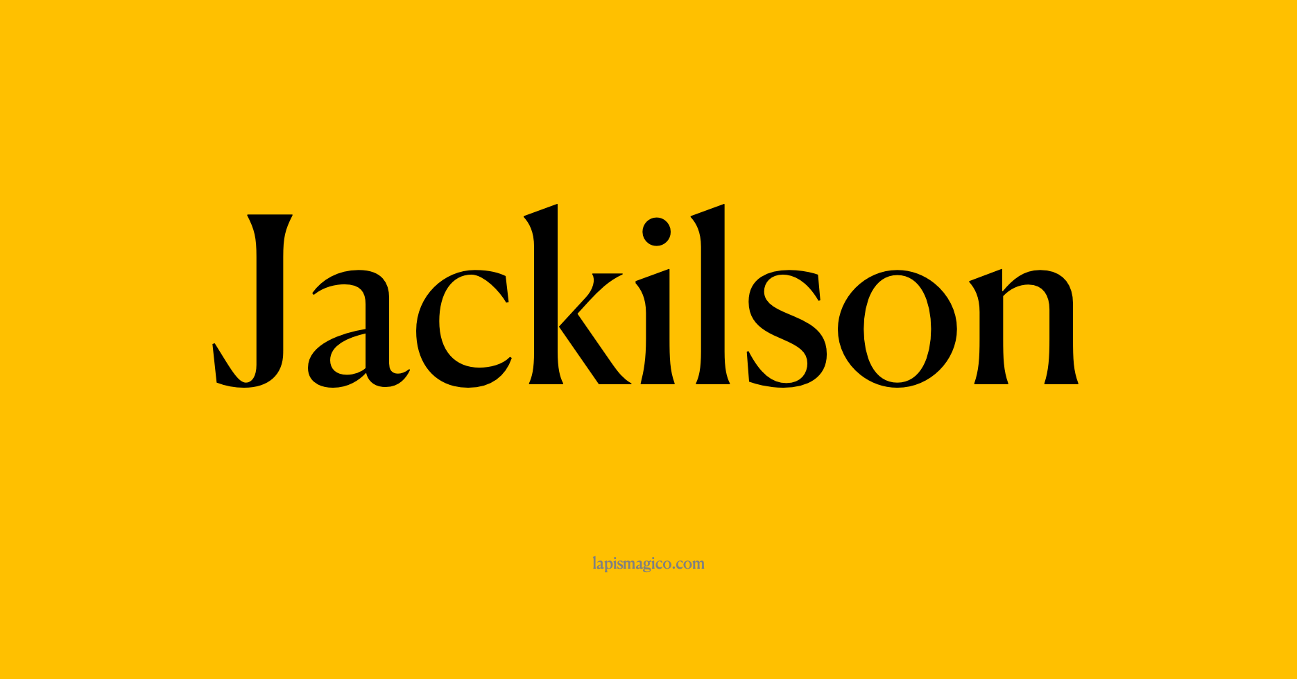 Nome Jackilson