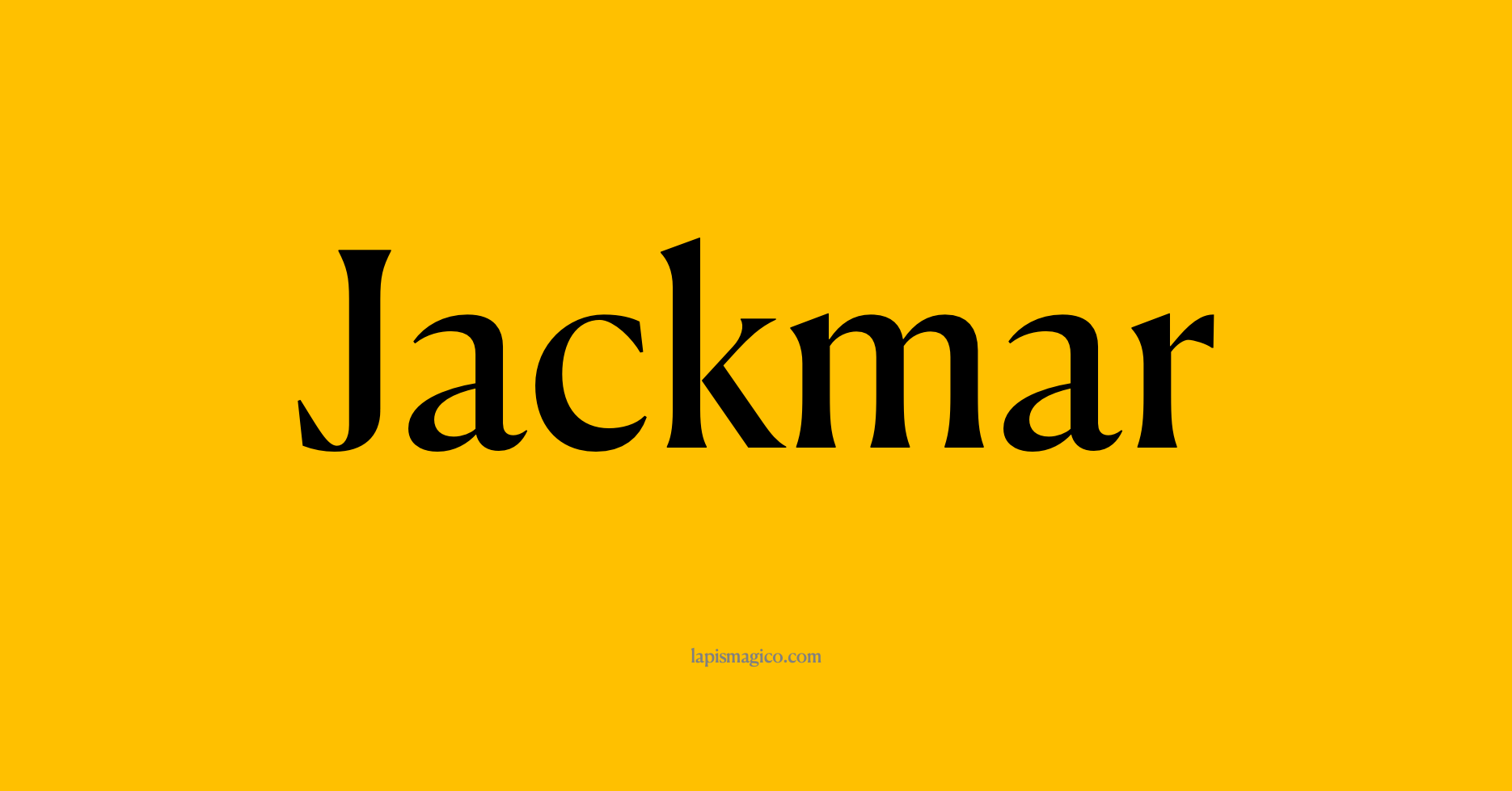 Nome Jackmar