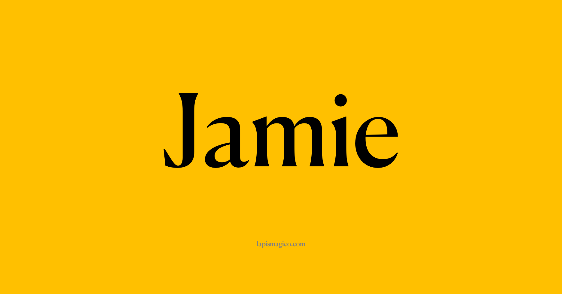 Nome Jamie