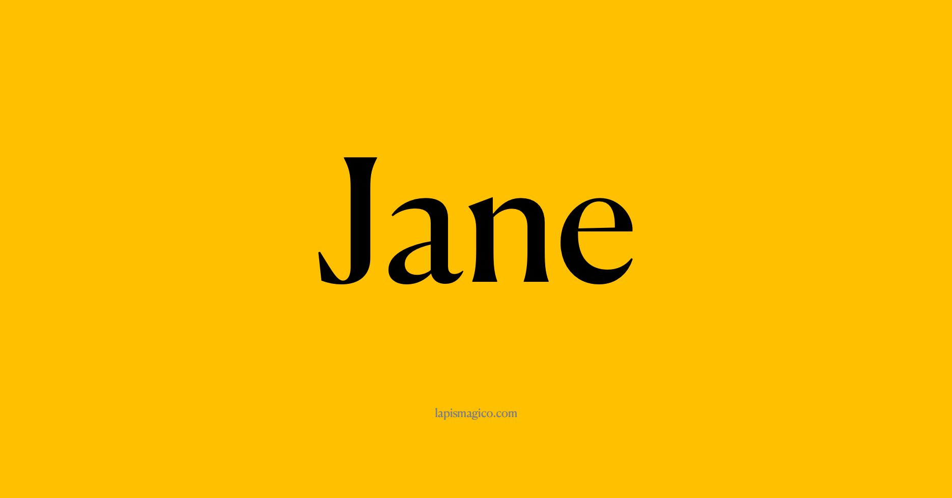 Nome Jane