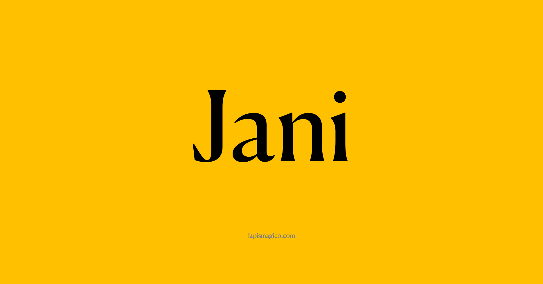 Nome Jani