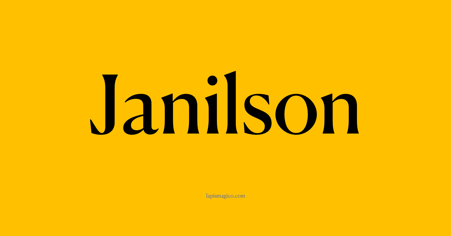 Nome Janilson