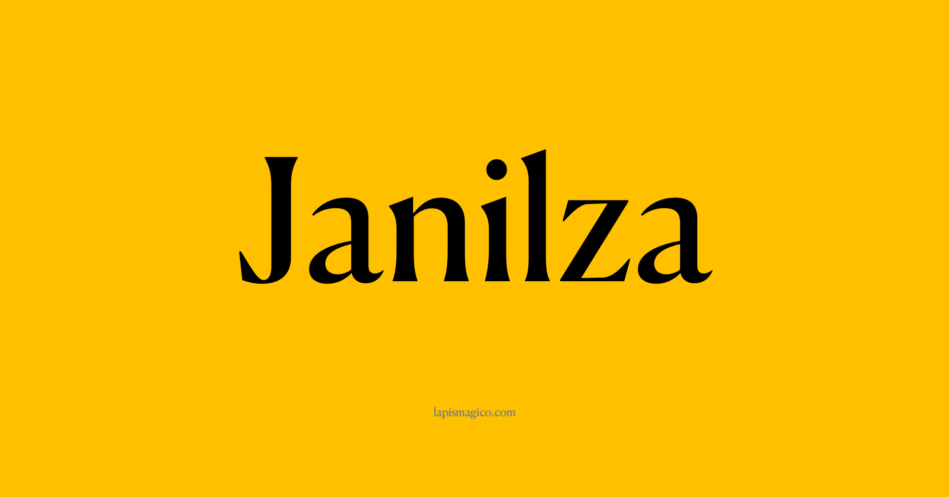 Nome Janilza