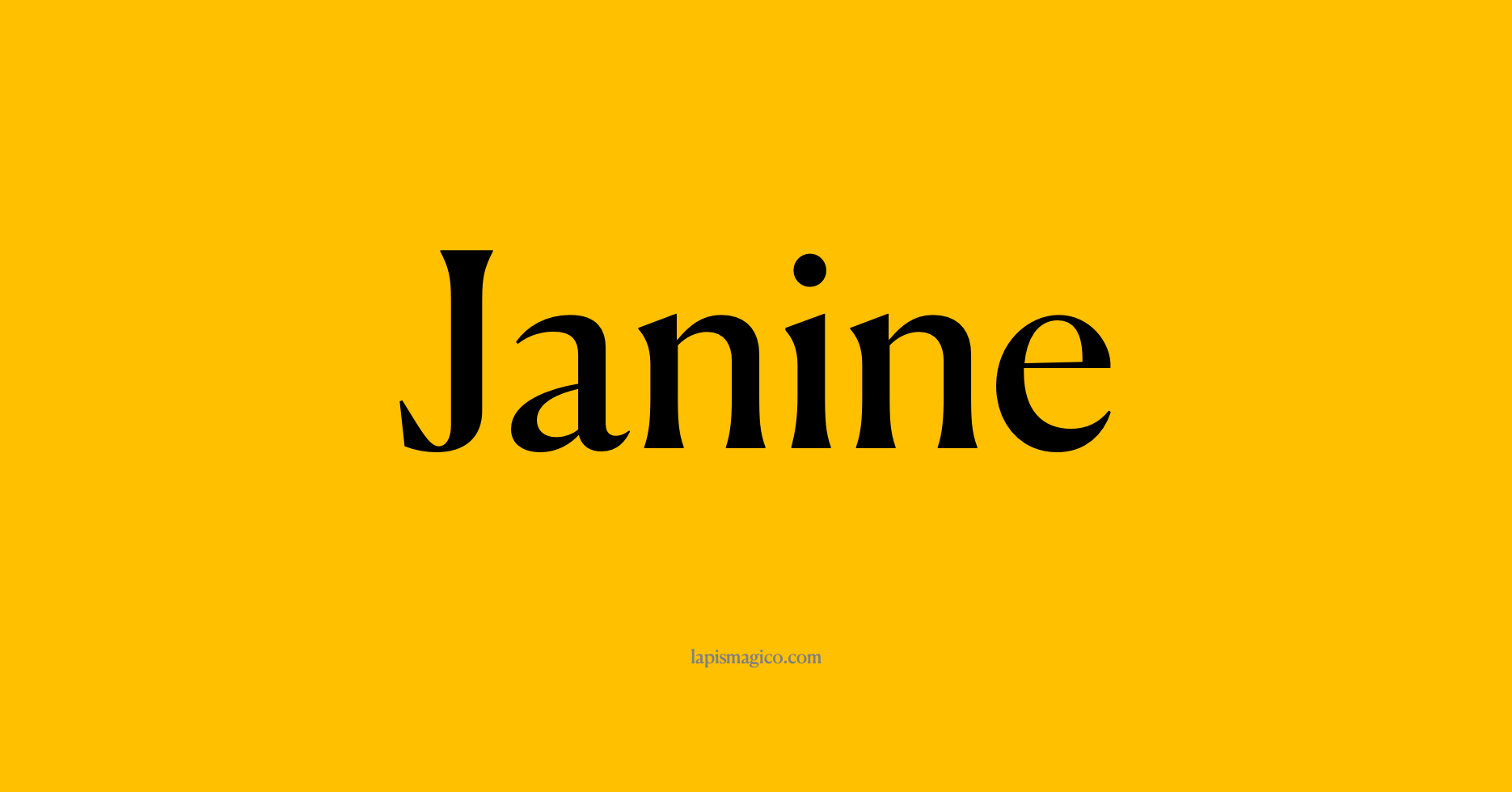 Nome Janine