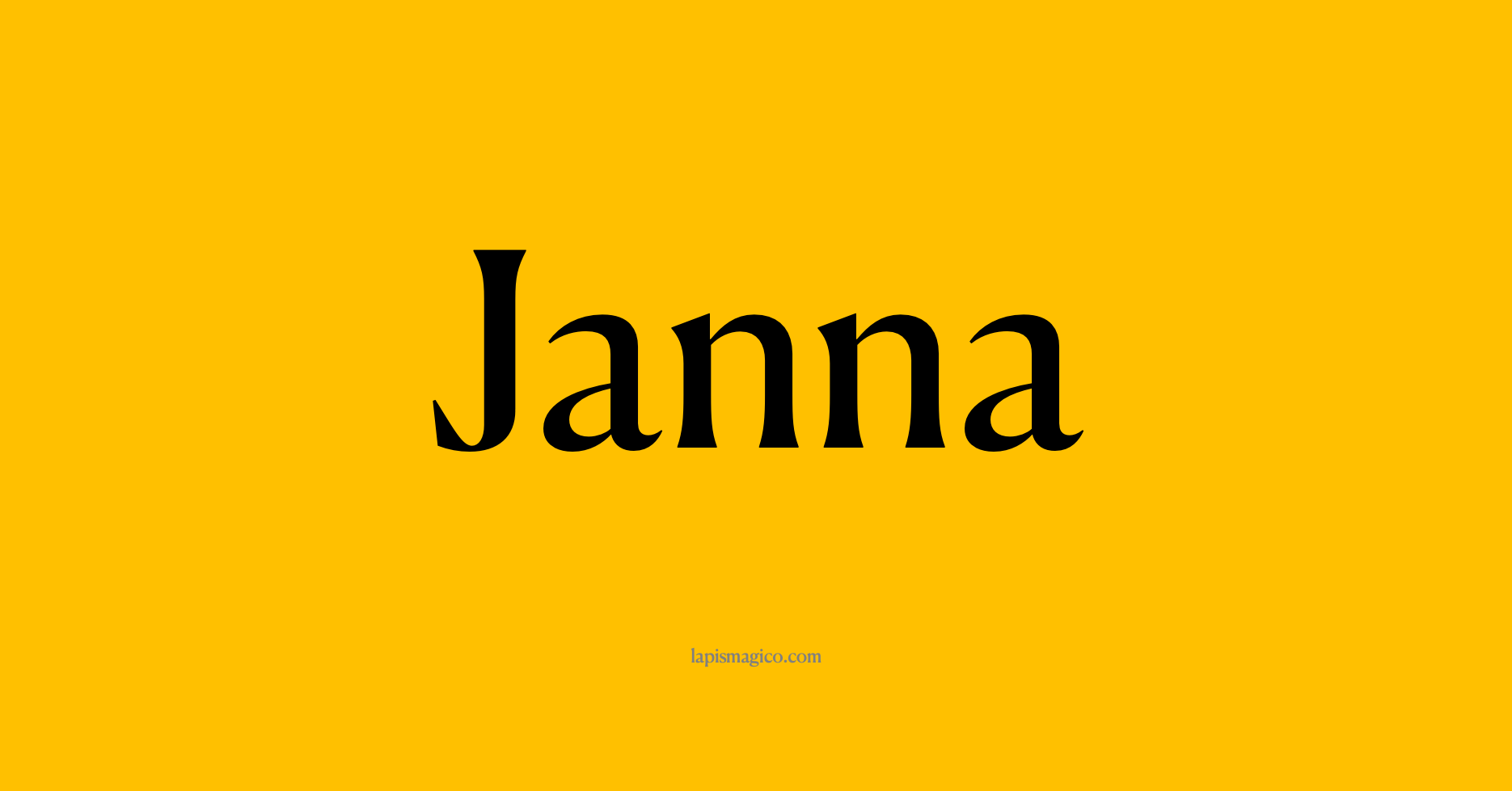 Nome Janna