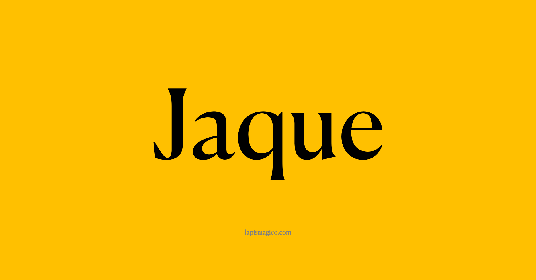 Nome Jaque