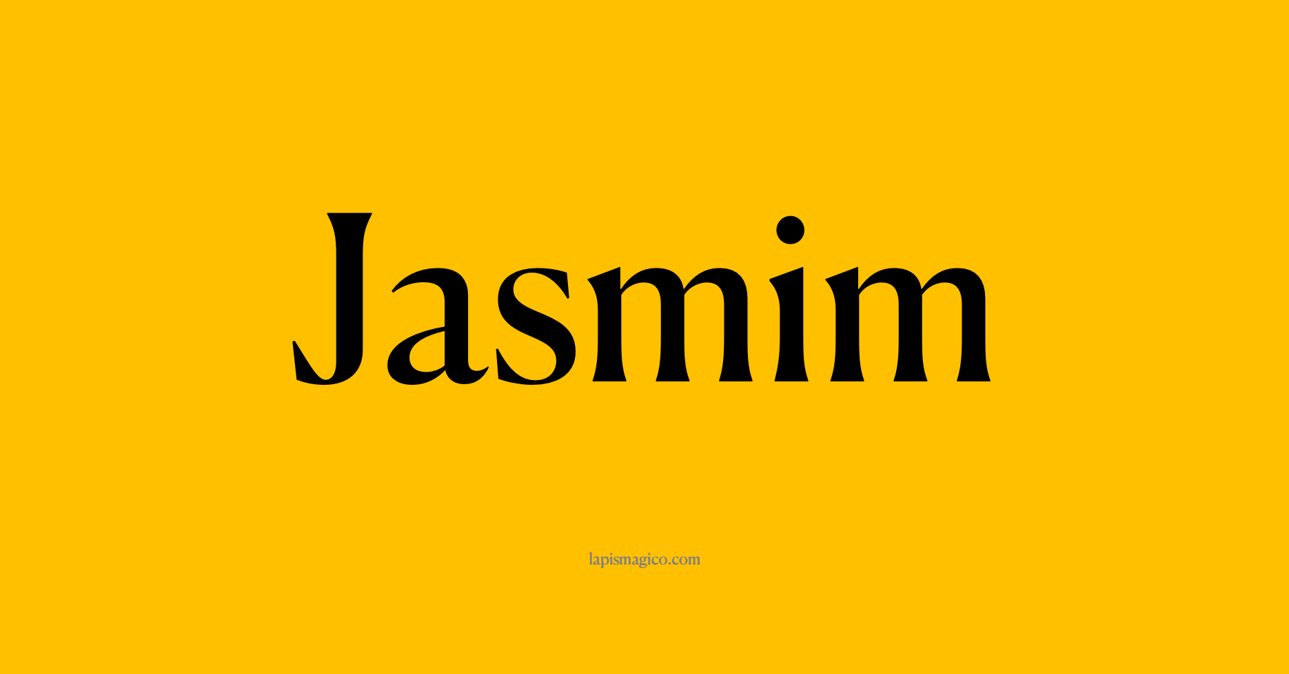 Nome Jasmim