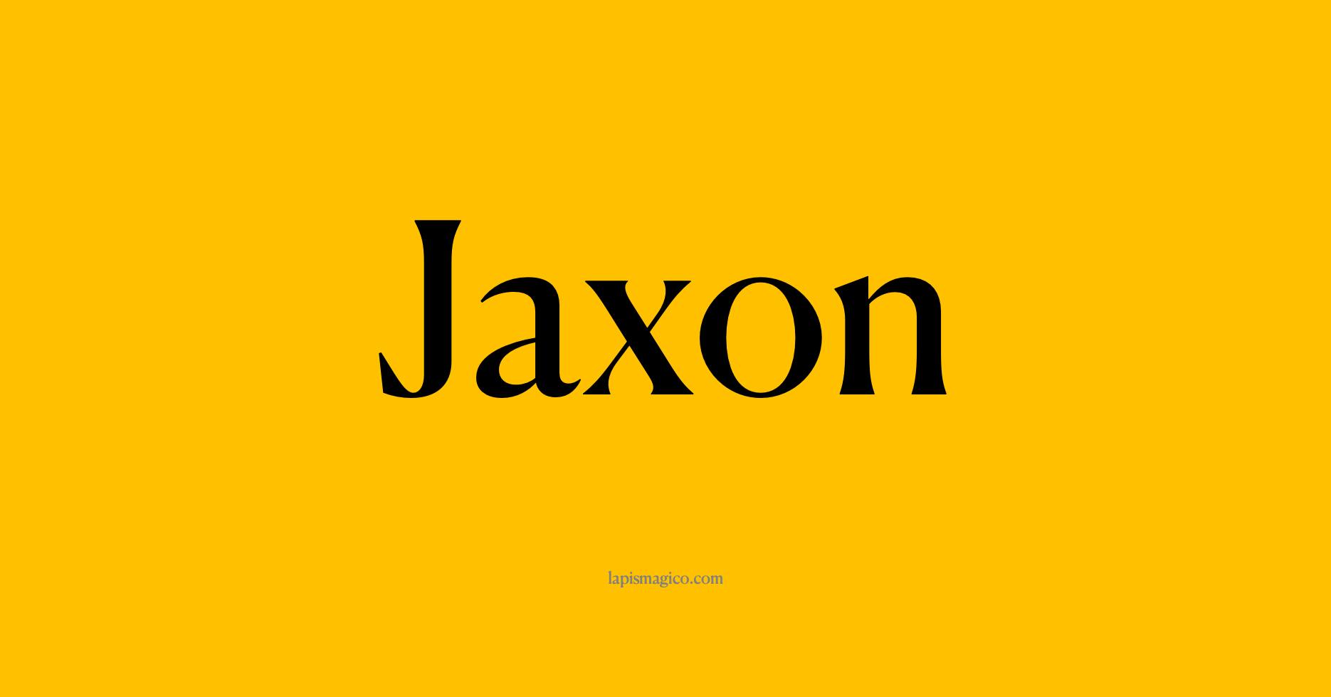 Nome Jaxon