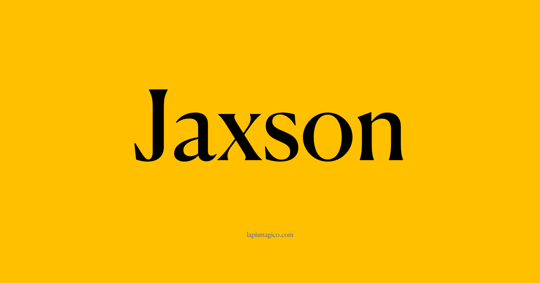 Nome Jaxson