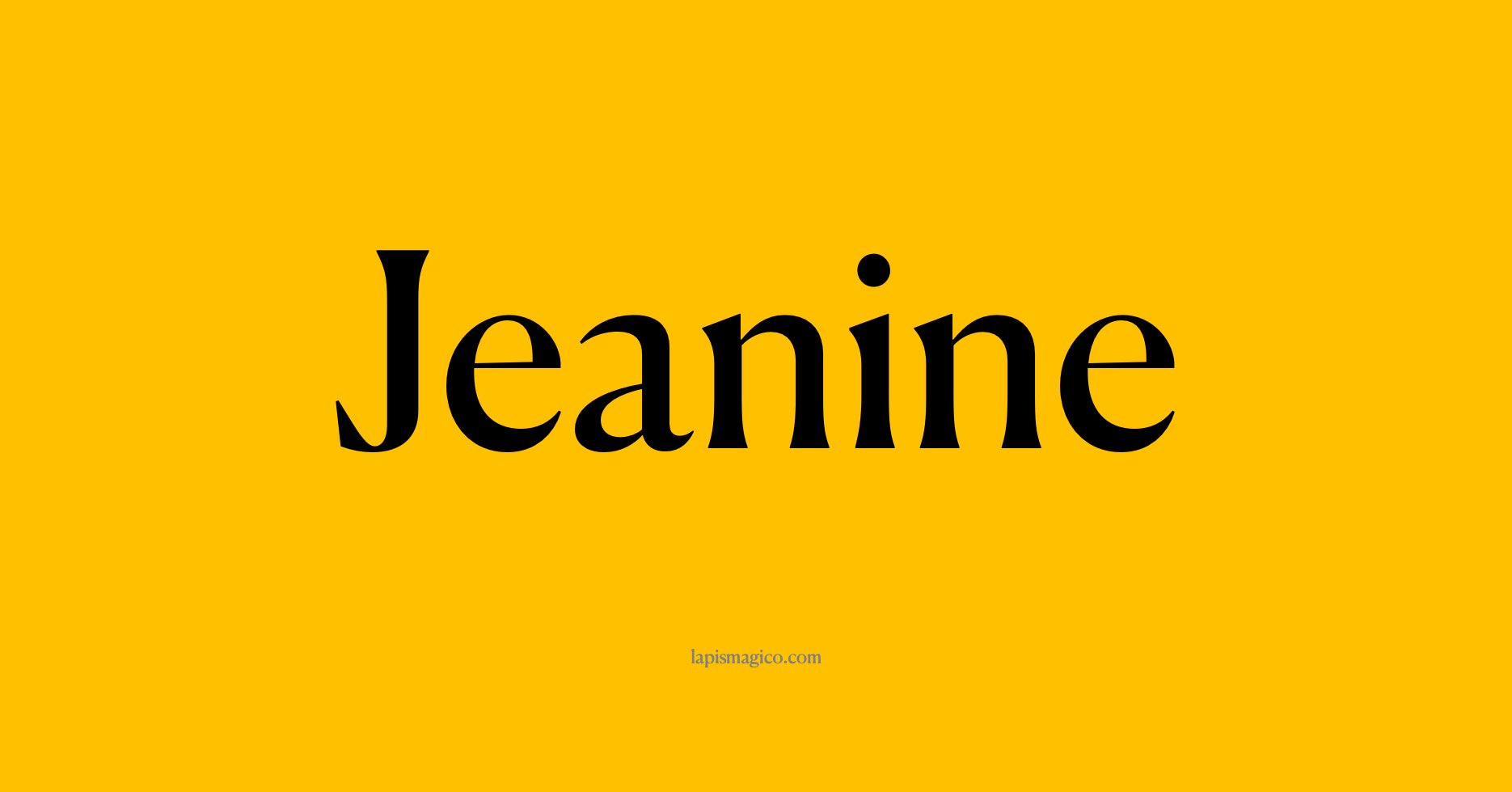 Nome Jeanine