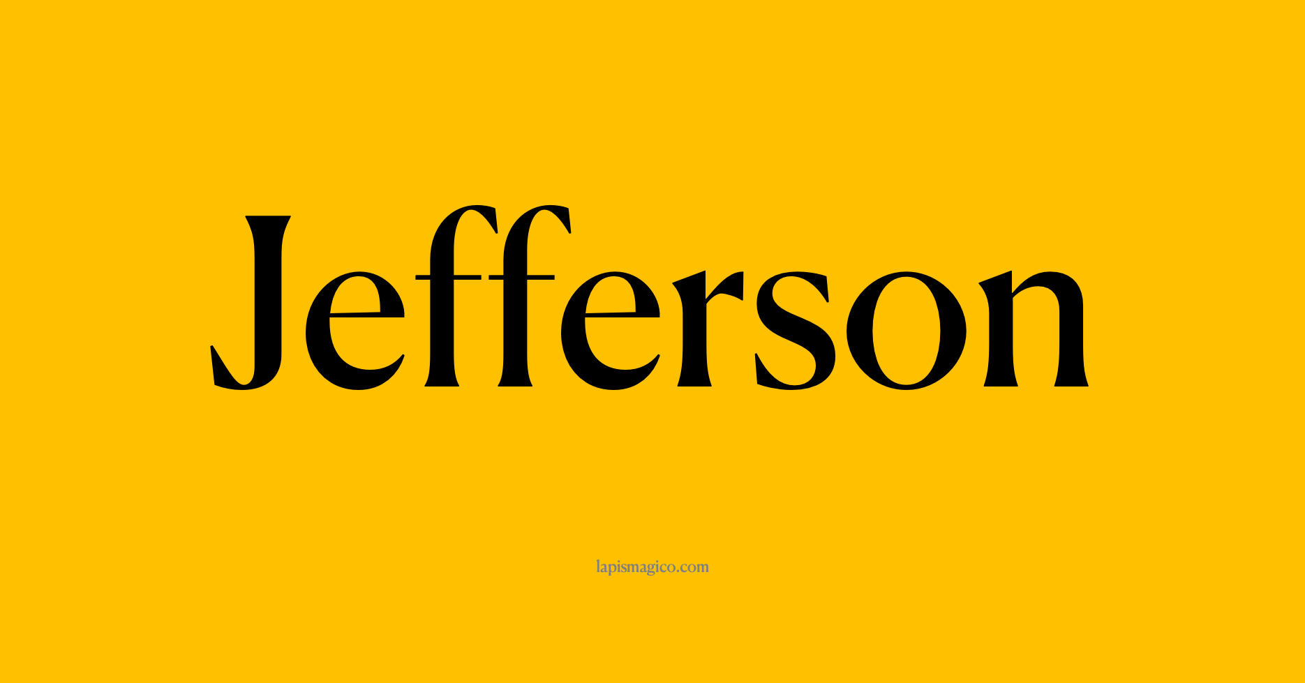 Nome Jefferson
