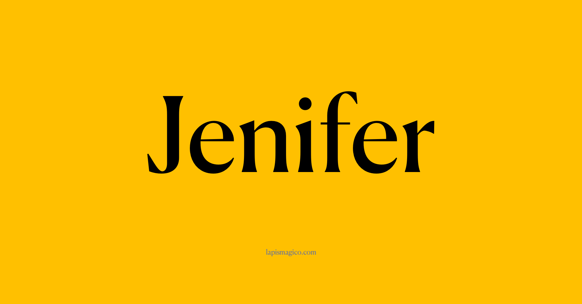 Nome Jenifer