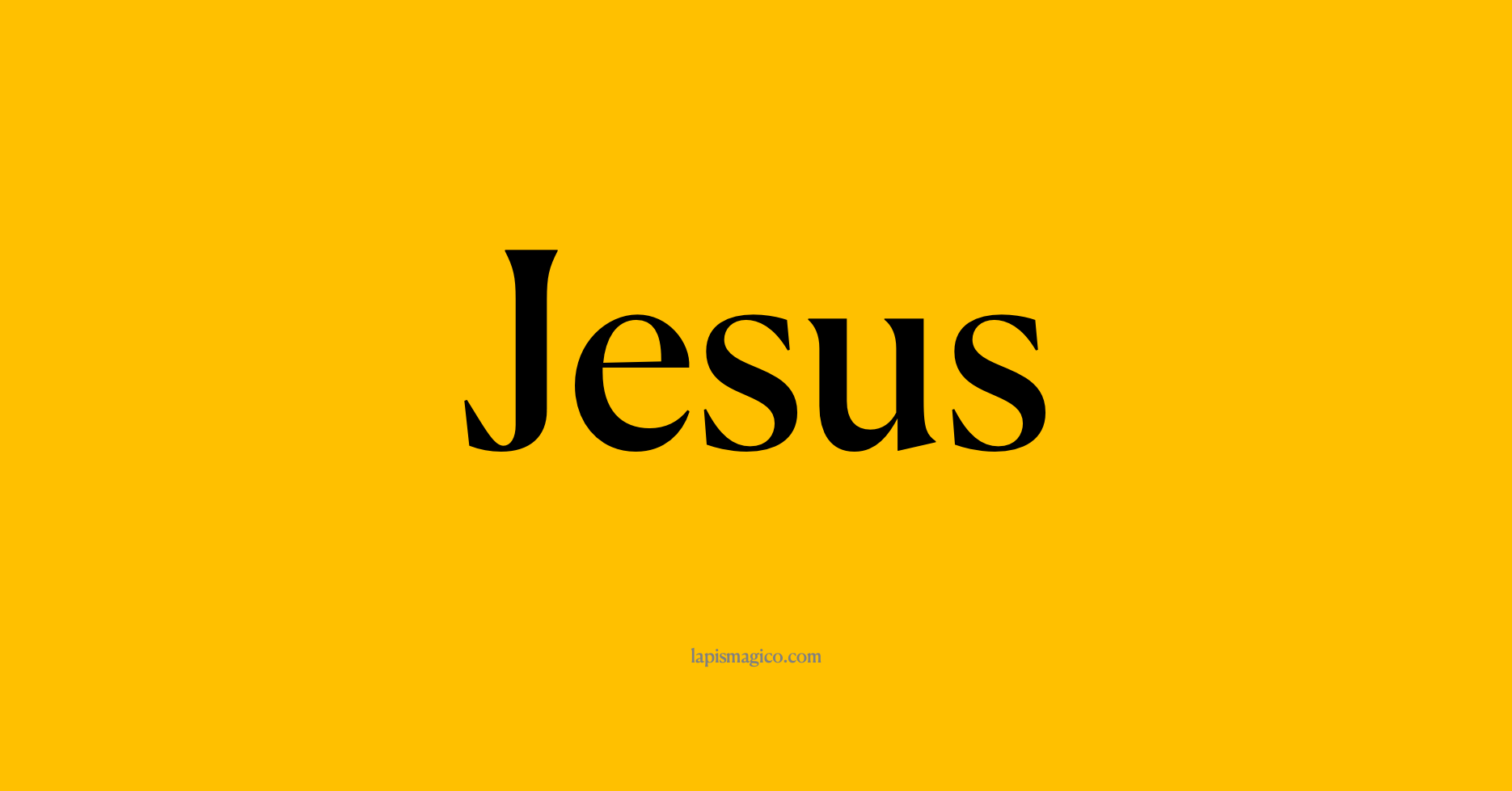 Nome Jesus