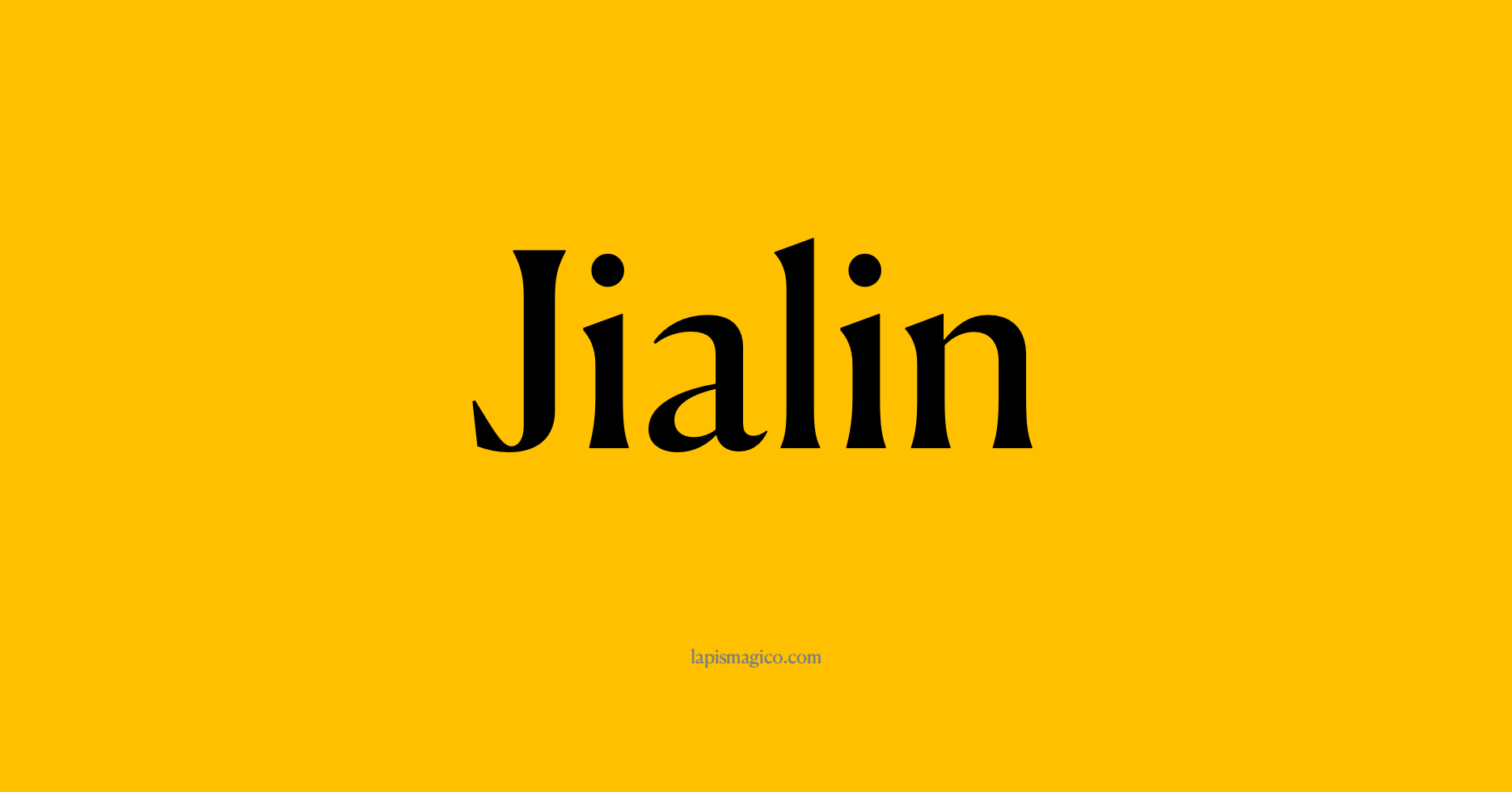 Nome Jialin