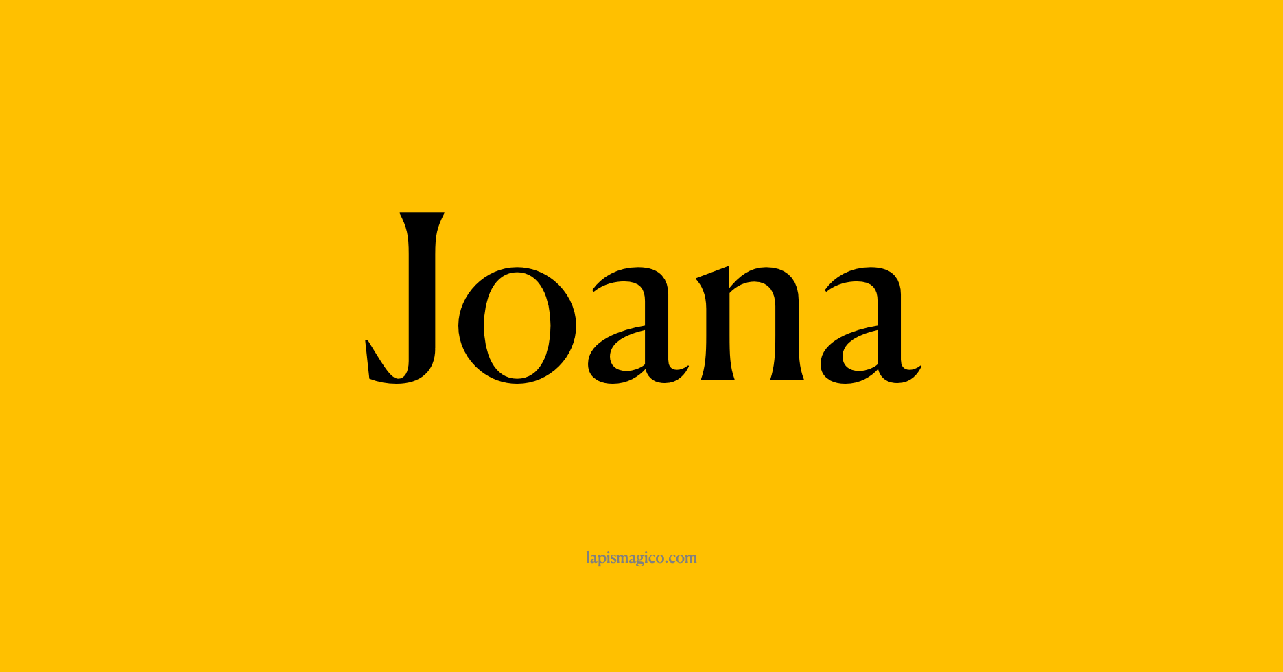 Nome Joana