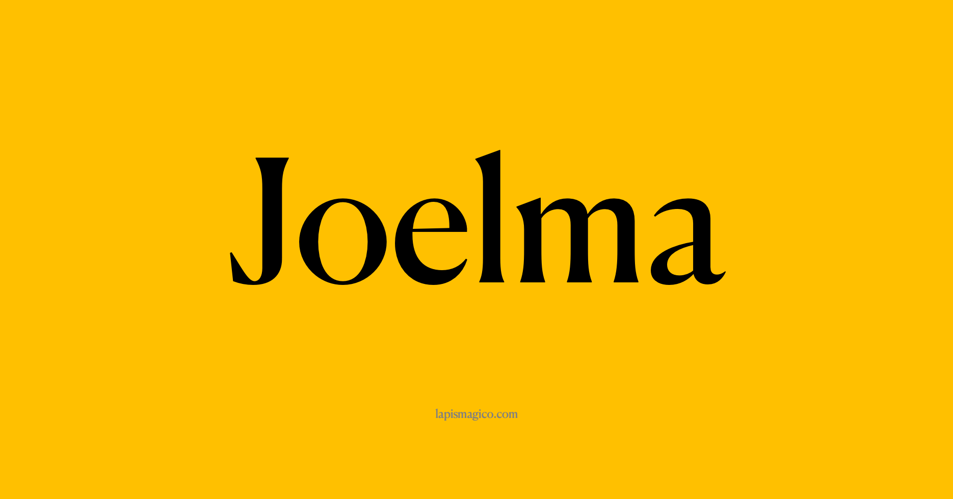 Nome Joelma