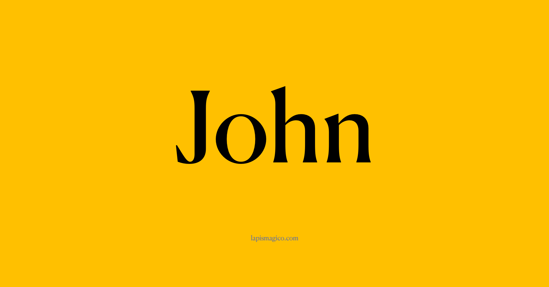 Nome John