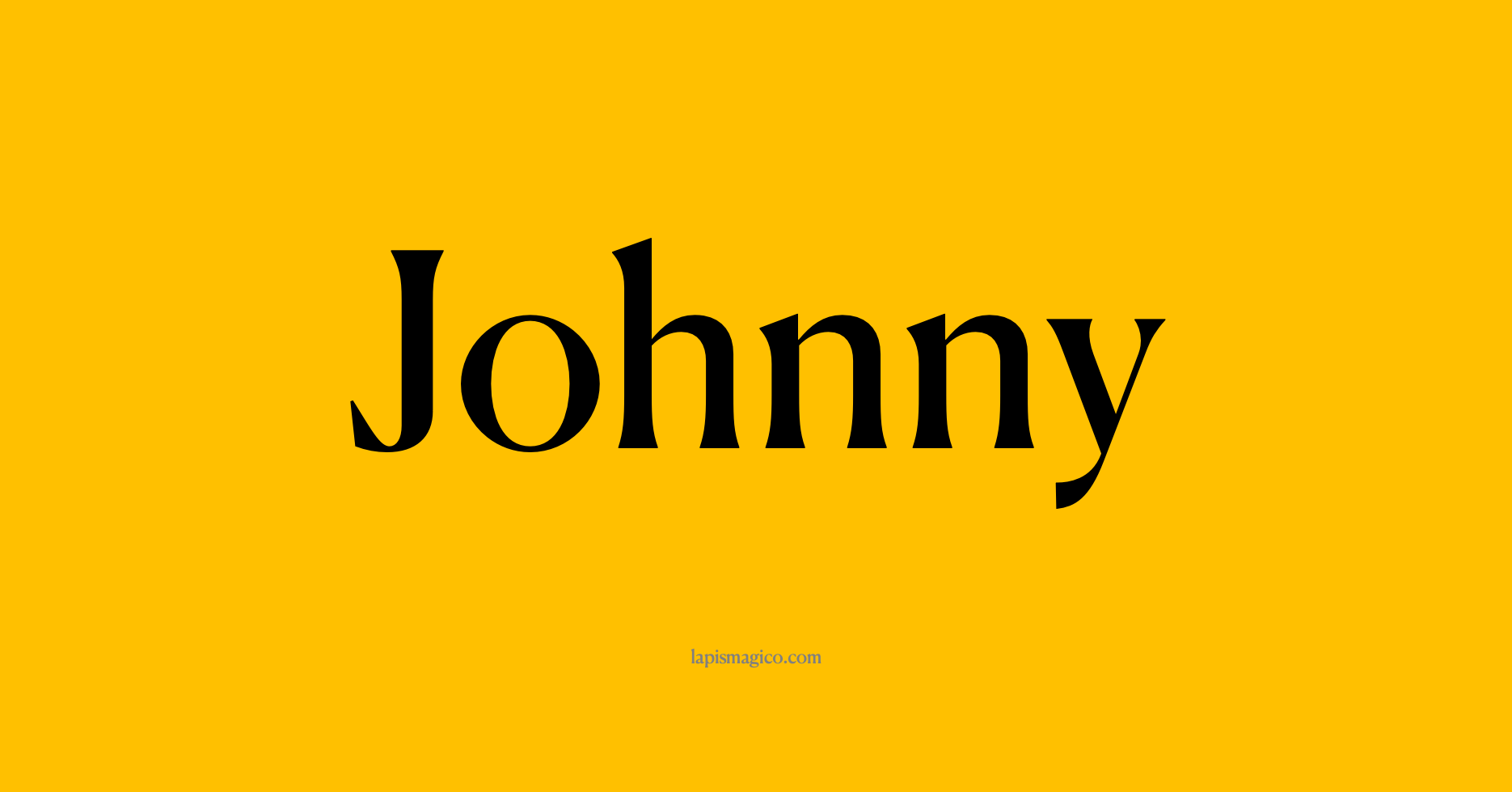 Nome Johnny