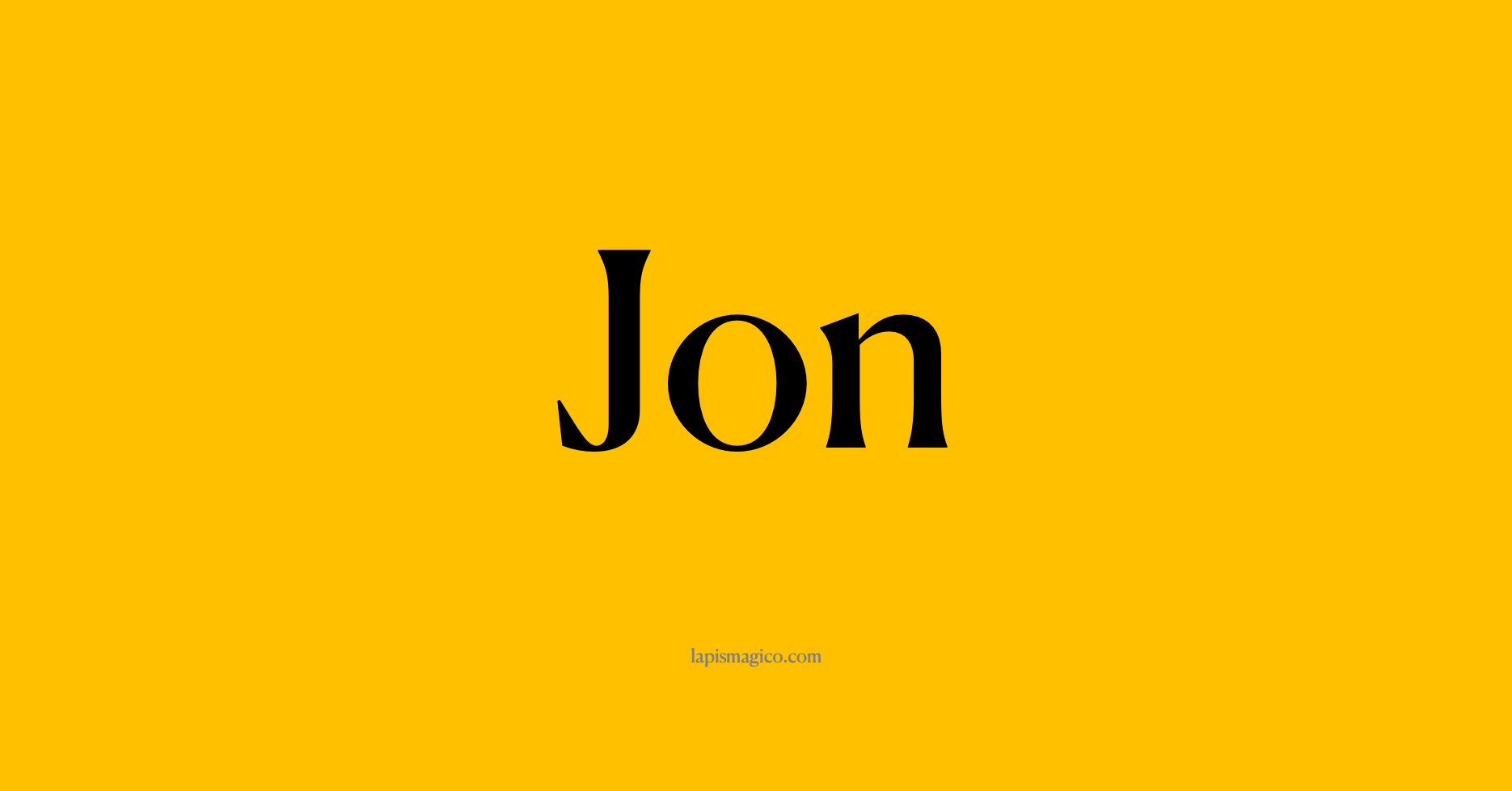 Nome Jon