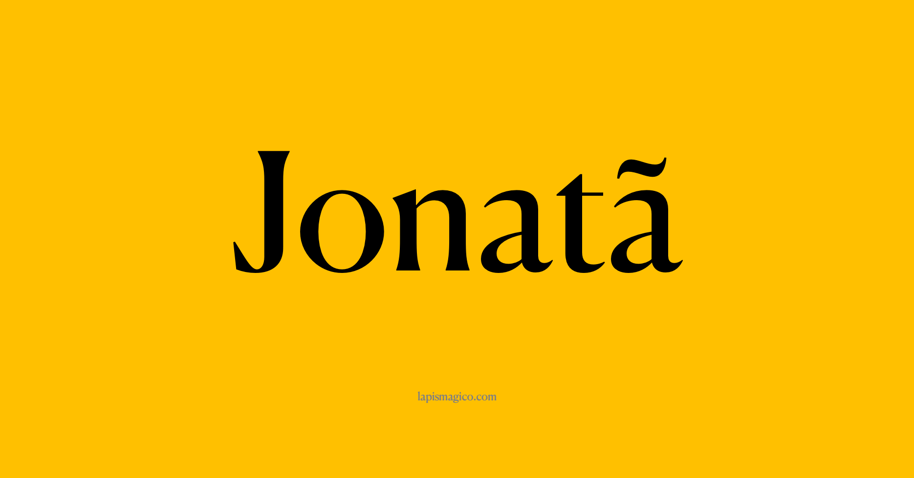 Nome Jonatã