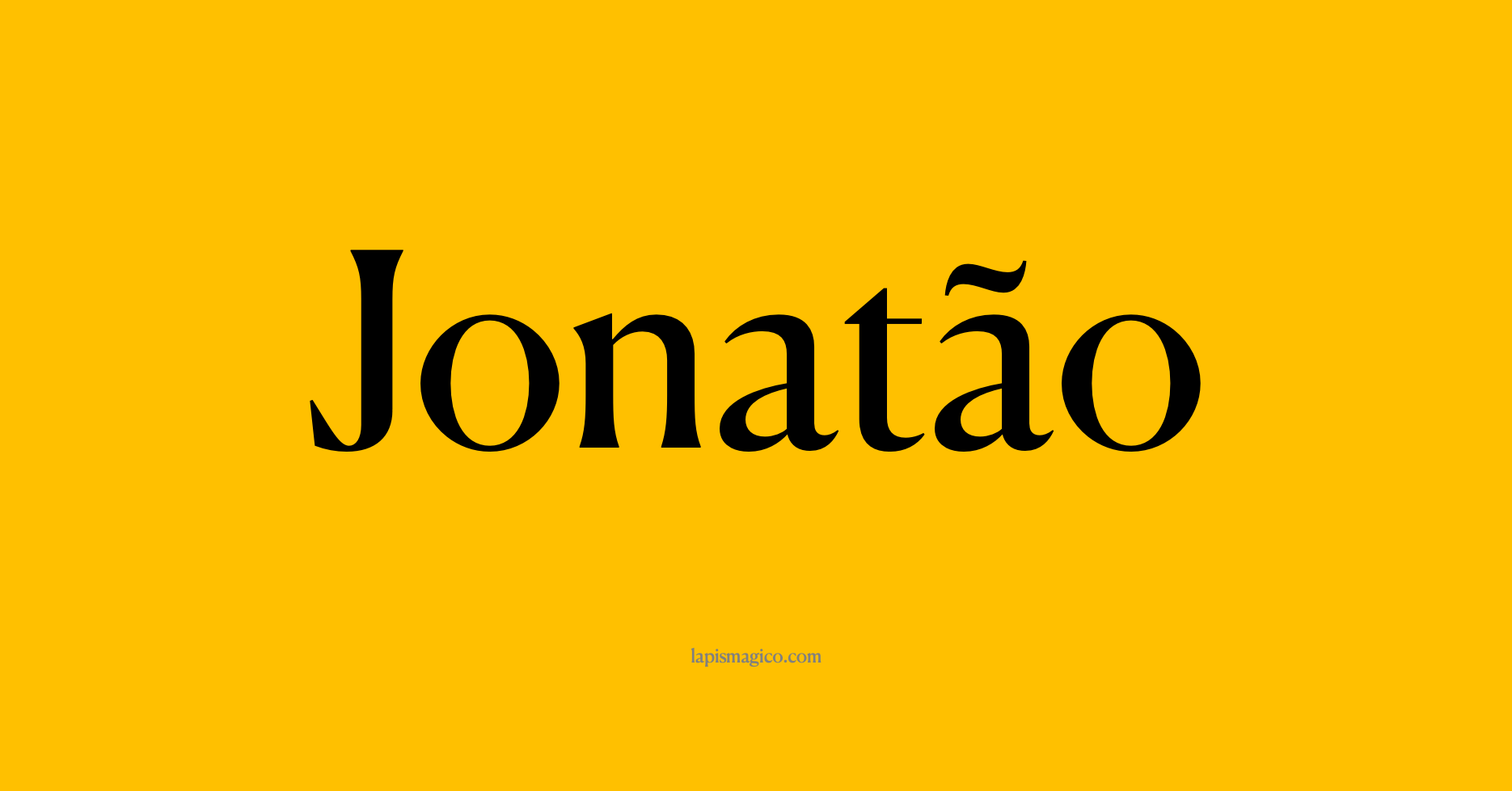 Nome Jonatão