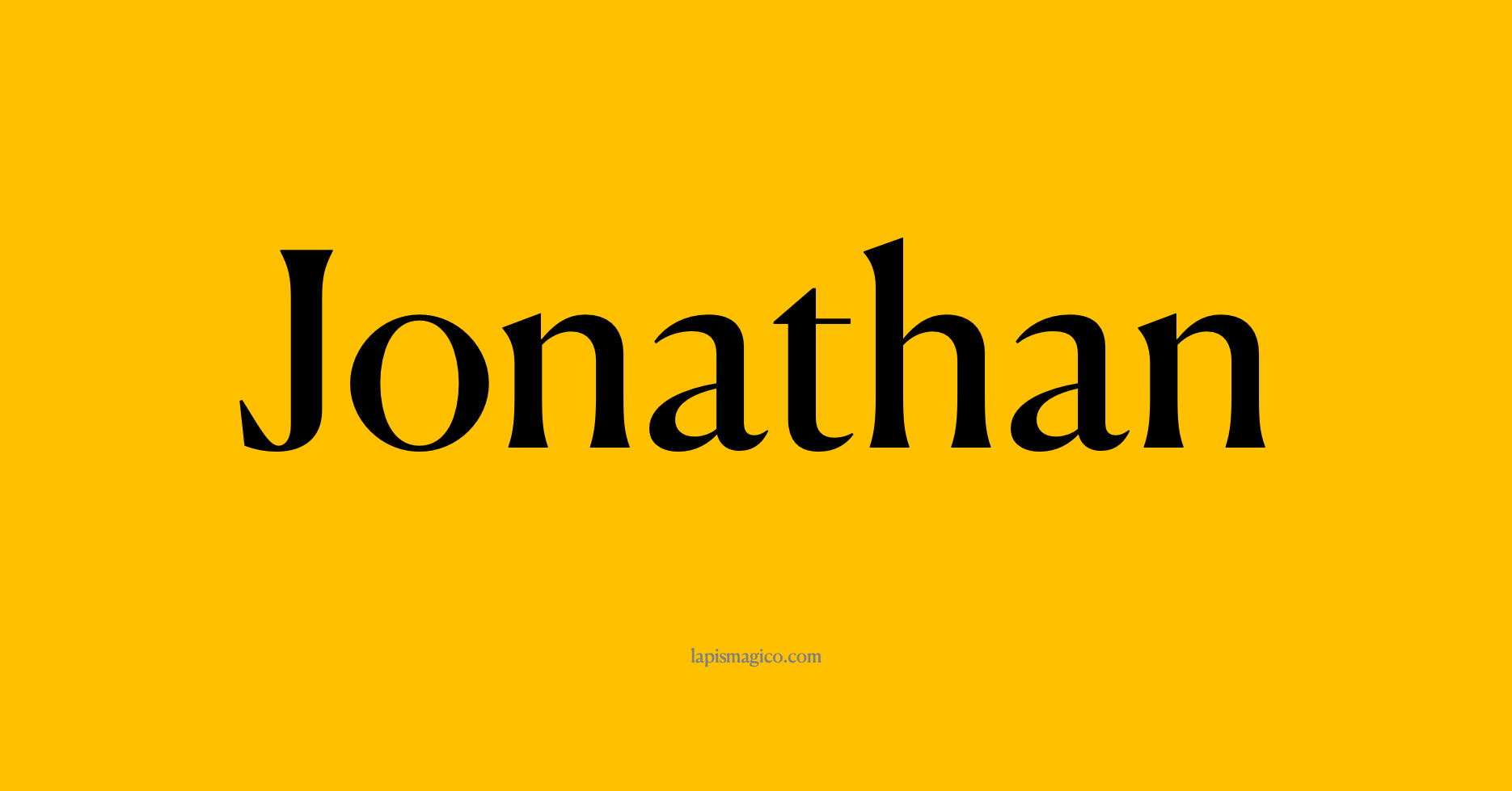 Nome Jonathan