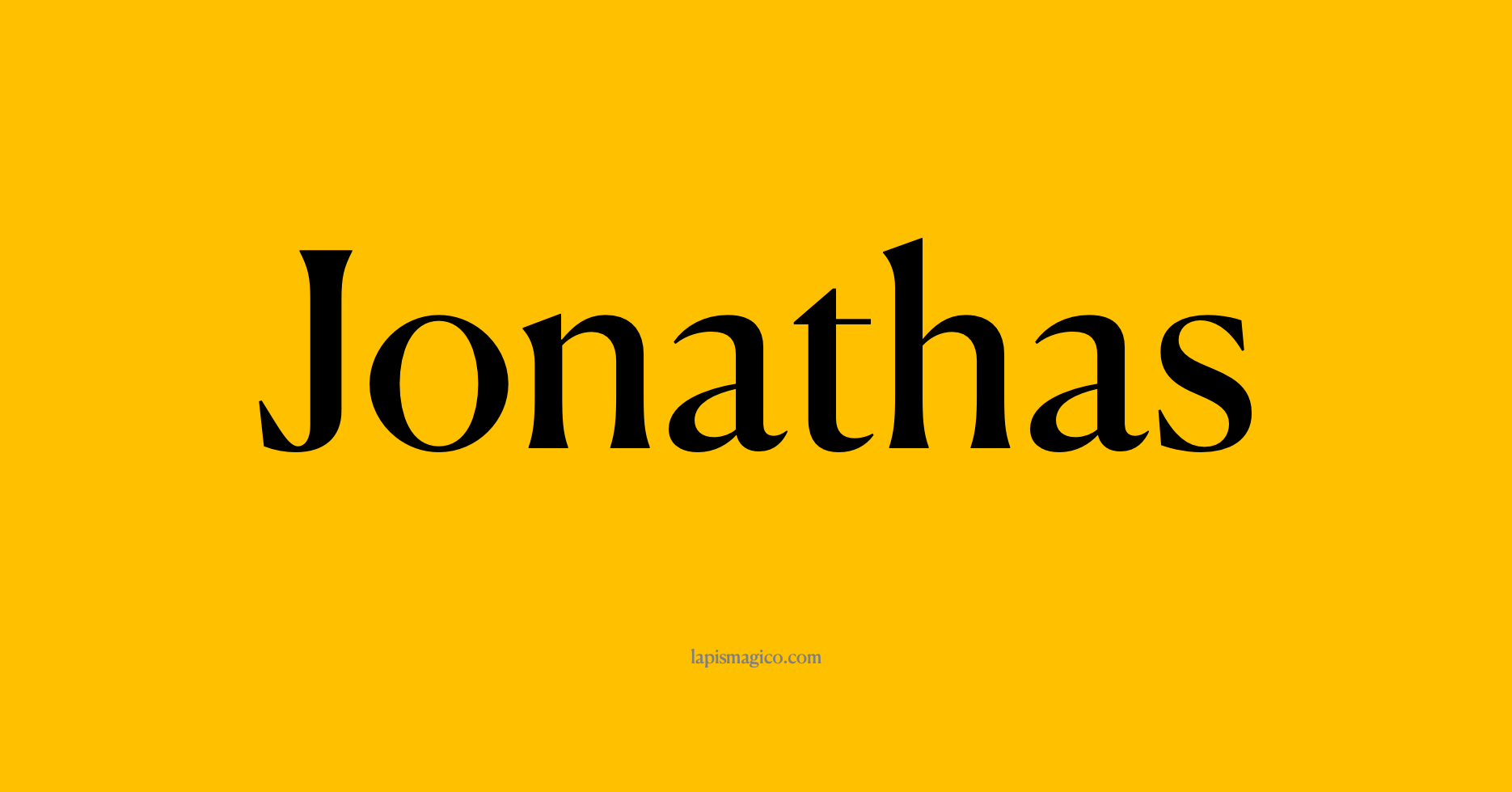 Nome Jonathas