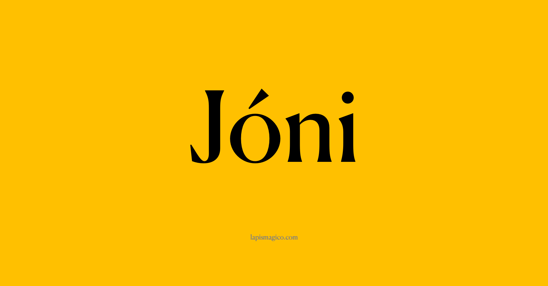 Nome Jóni