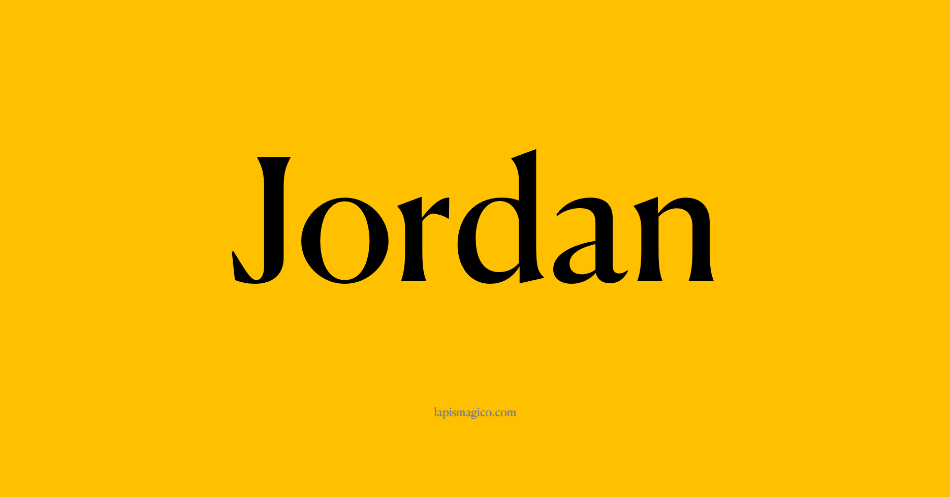 Nome Jordan